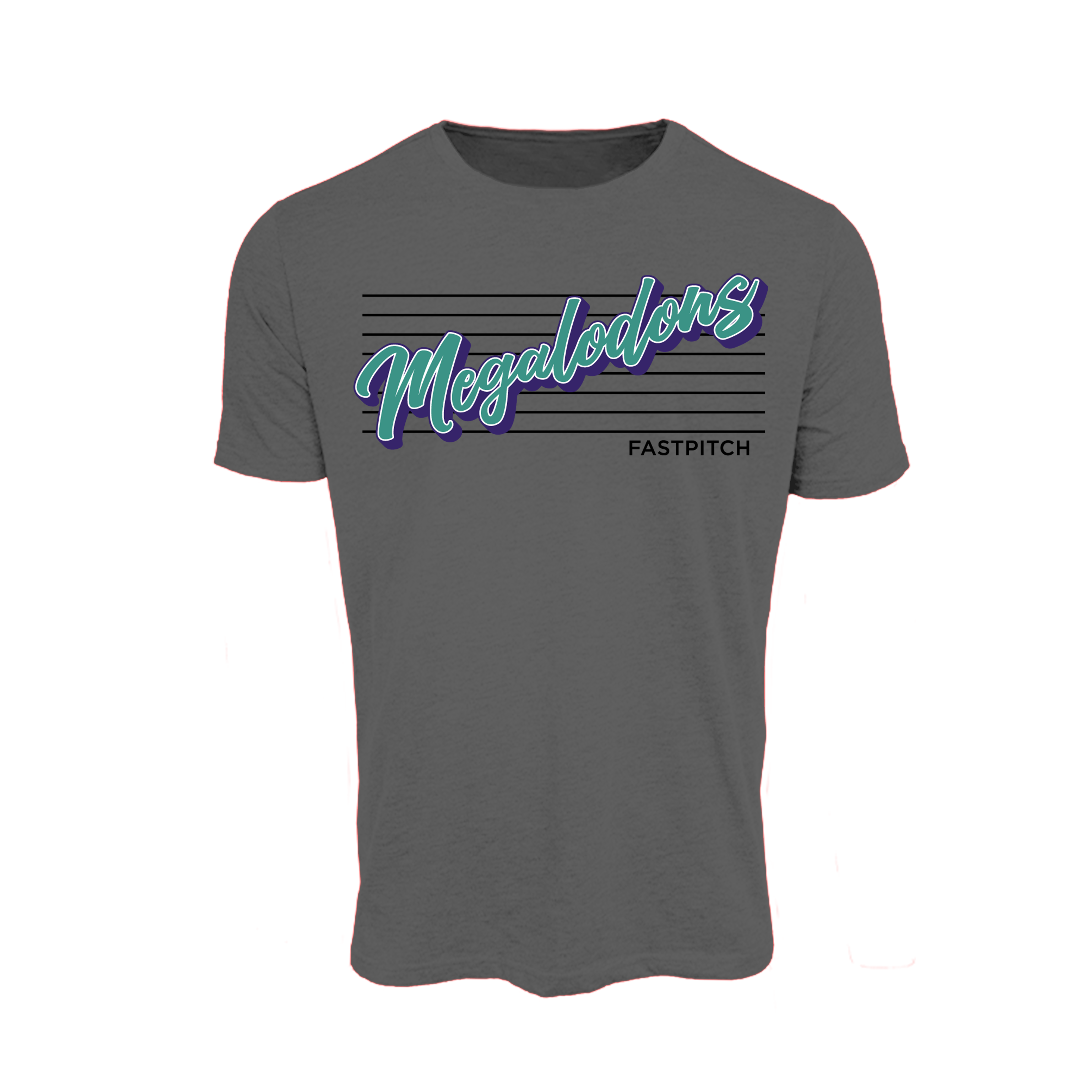 Megalodons Fastpitch (Padilla) 2026- T Shirt 3 (Charcoal)