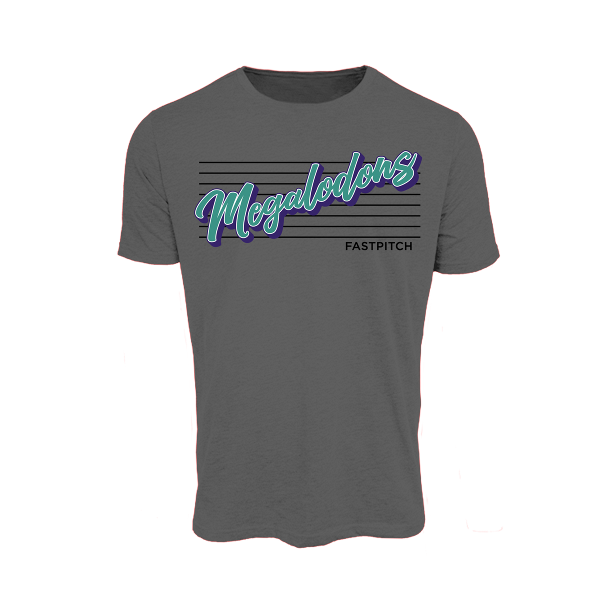 Megalodons Fastpitch (Padilla) 2026- T Shirt 3 (Charcoal)