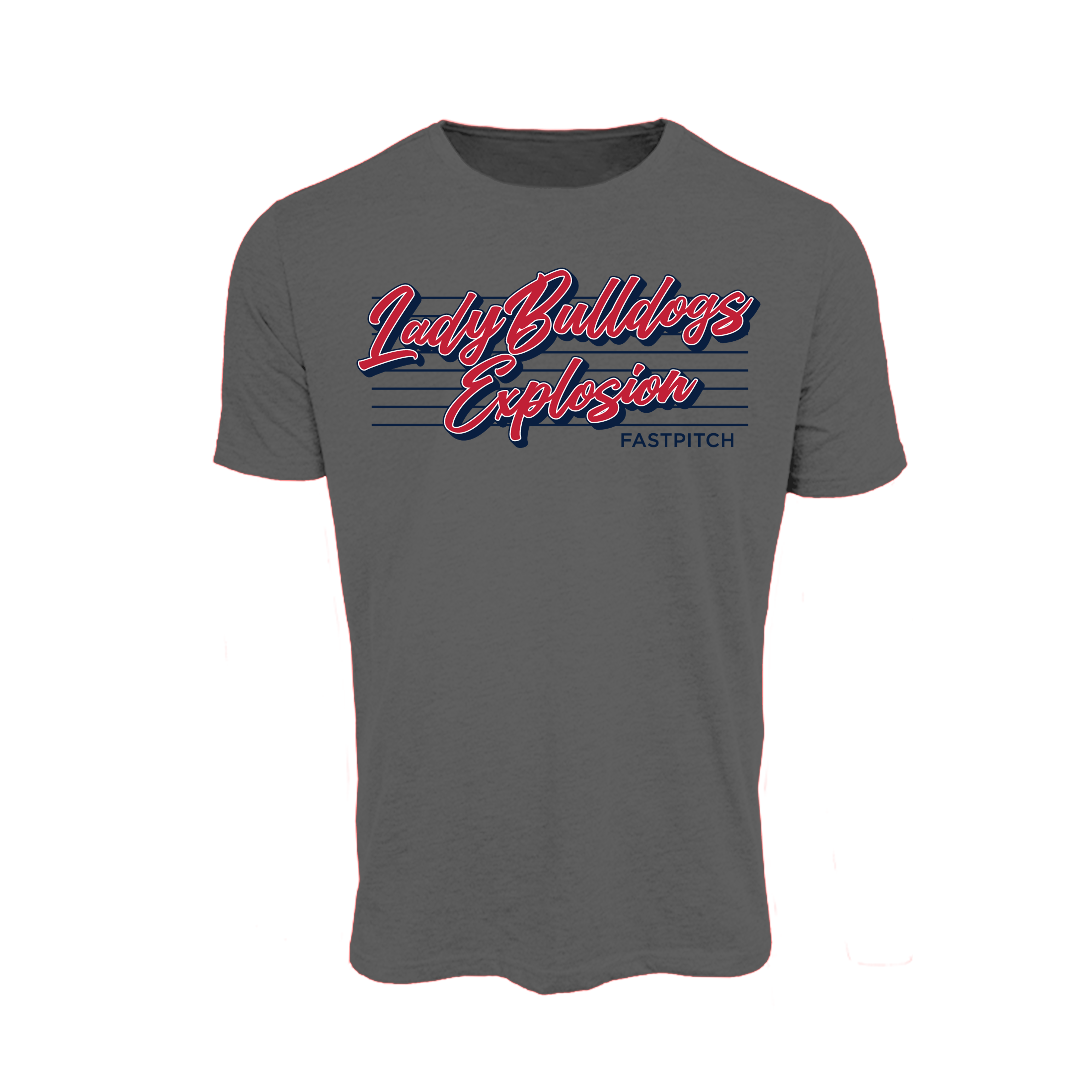 Lady Bulldogs Explosion Fastpitch (Lloyd)- T Shirt 3 (Charcoal)