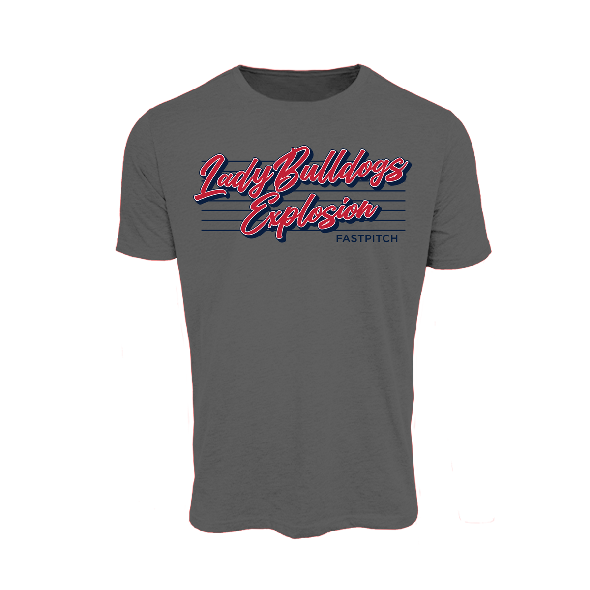 Lady Bulldogs Explosion Fastpitch (Lloyd)- T Shirt 3 (Charcoal)