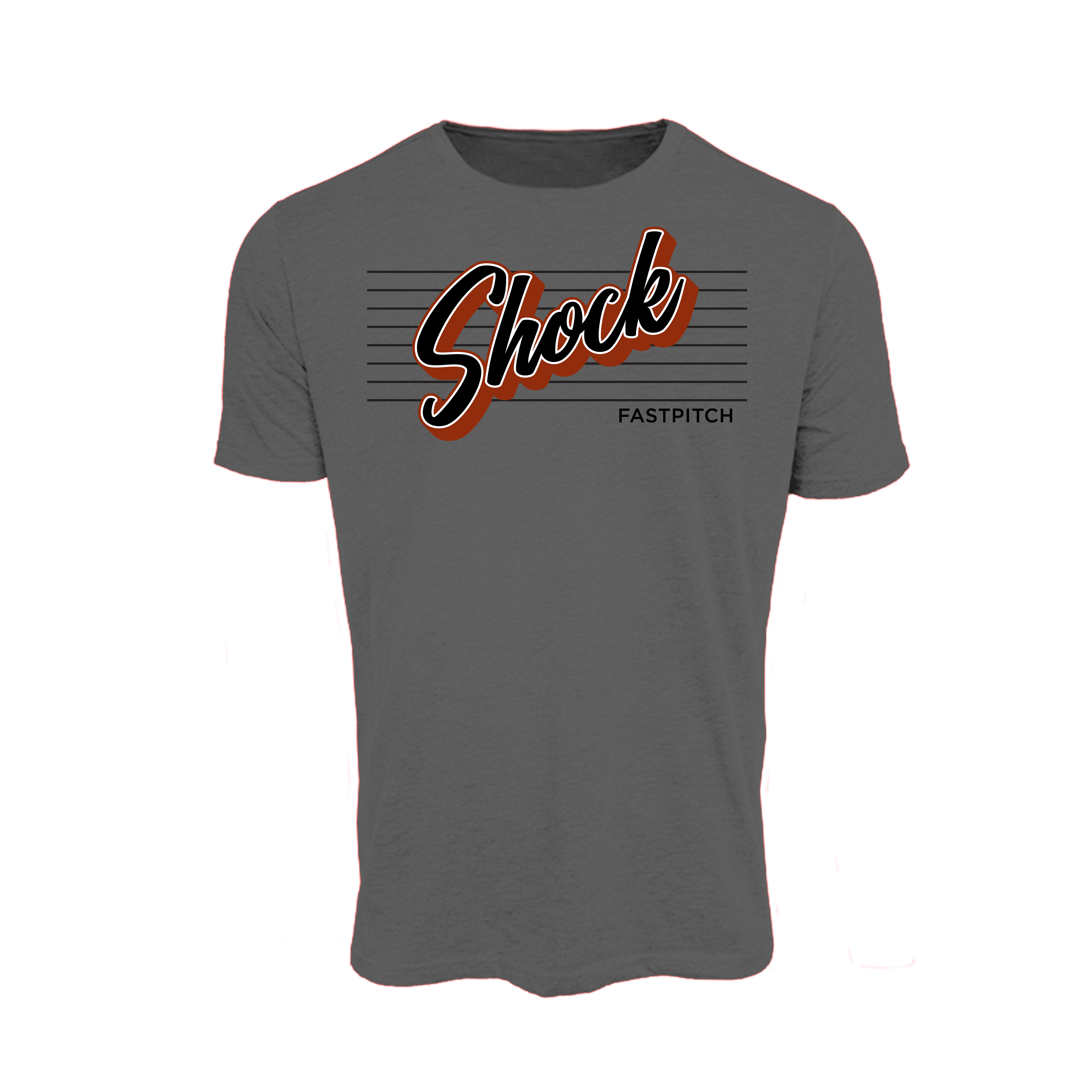 Indiana Shock Fastpitch (Coburn) 2026- T Shirt 3 (Charcoal)