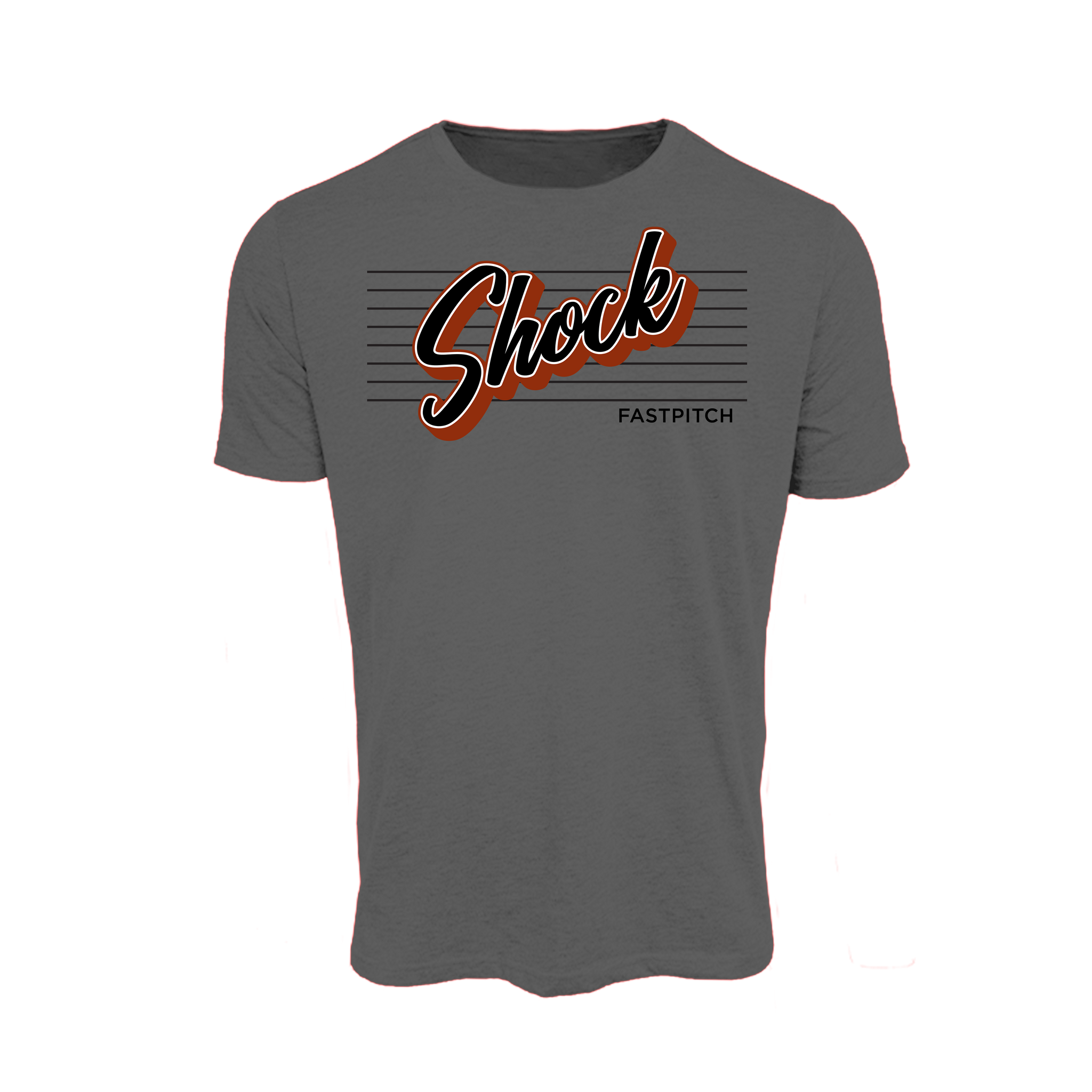Indiana Shock Fastpitch (Coburn) 2026- T Shirt 3 (Charcoal)