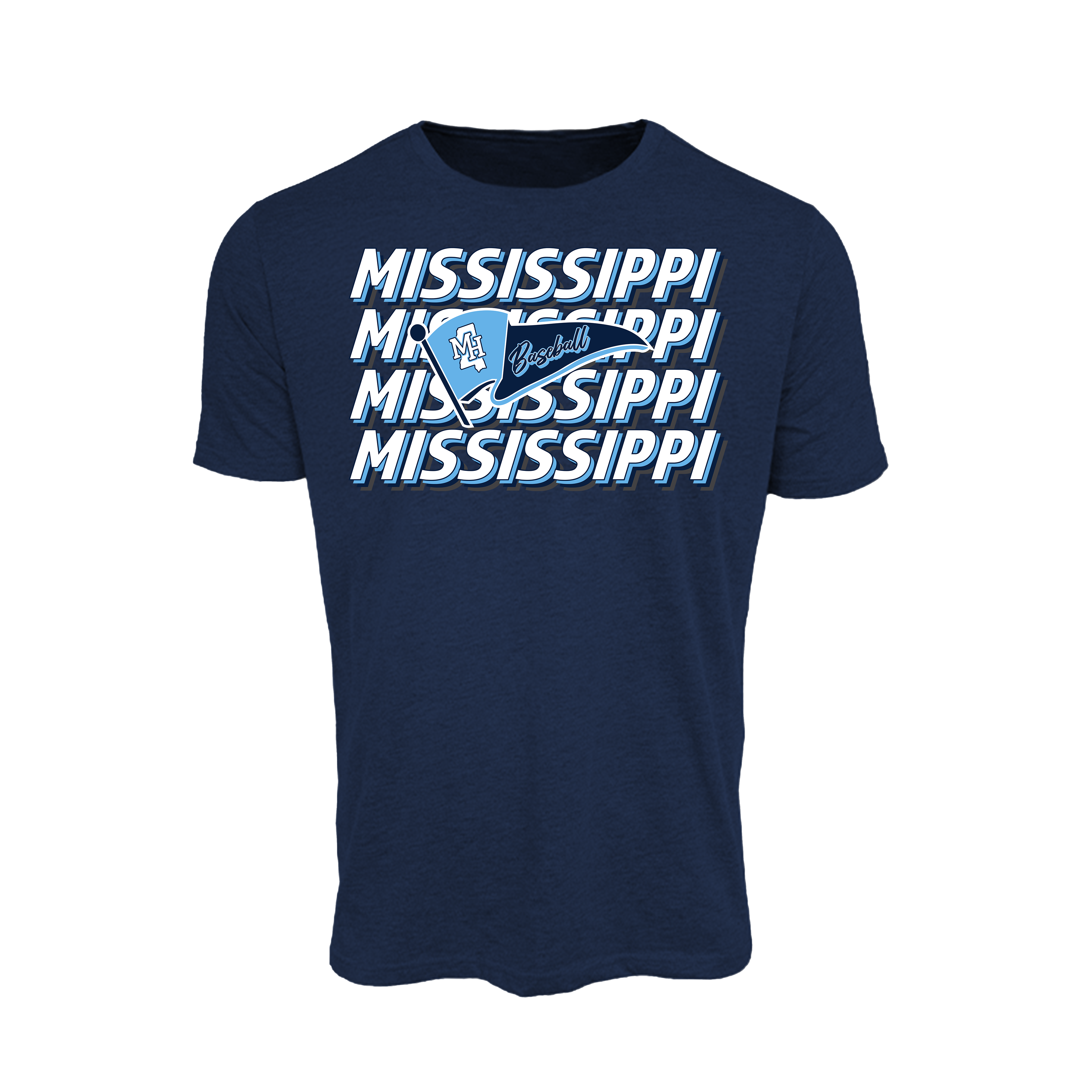 Mississippi Hype Baseball (Robinson)- T Shirt 3 (Navy)