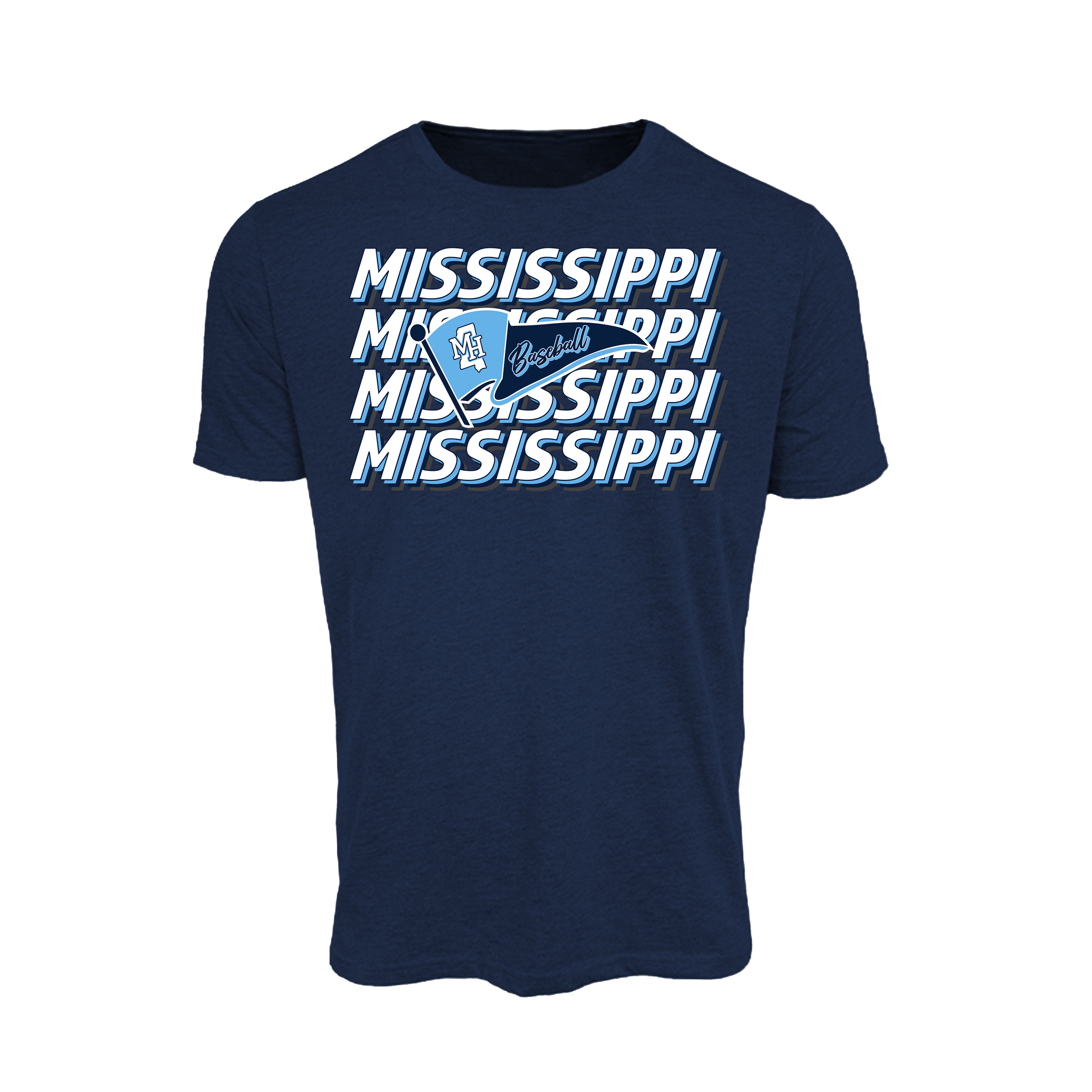 Mississippi Hype Baseball (Robinson)- T Shirt 3 (Navy)