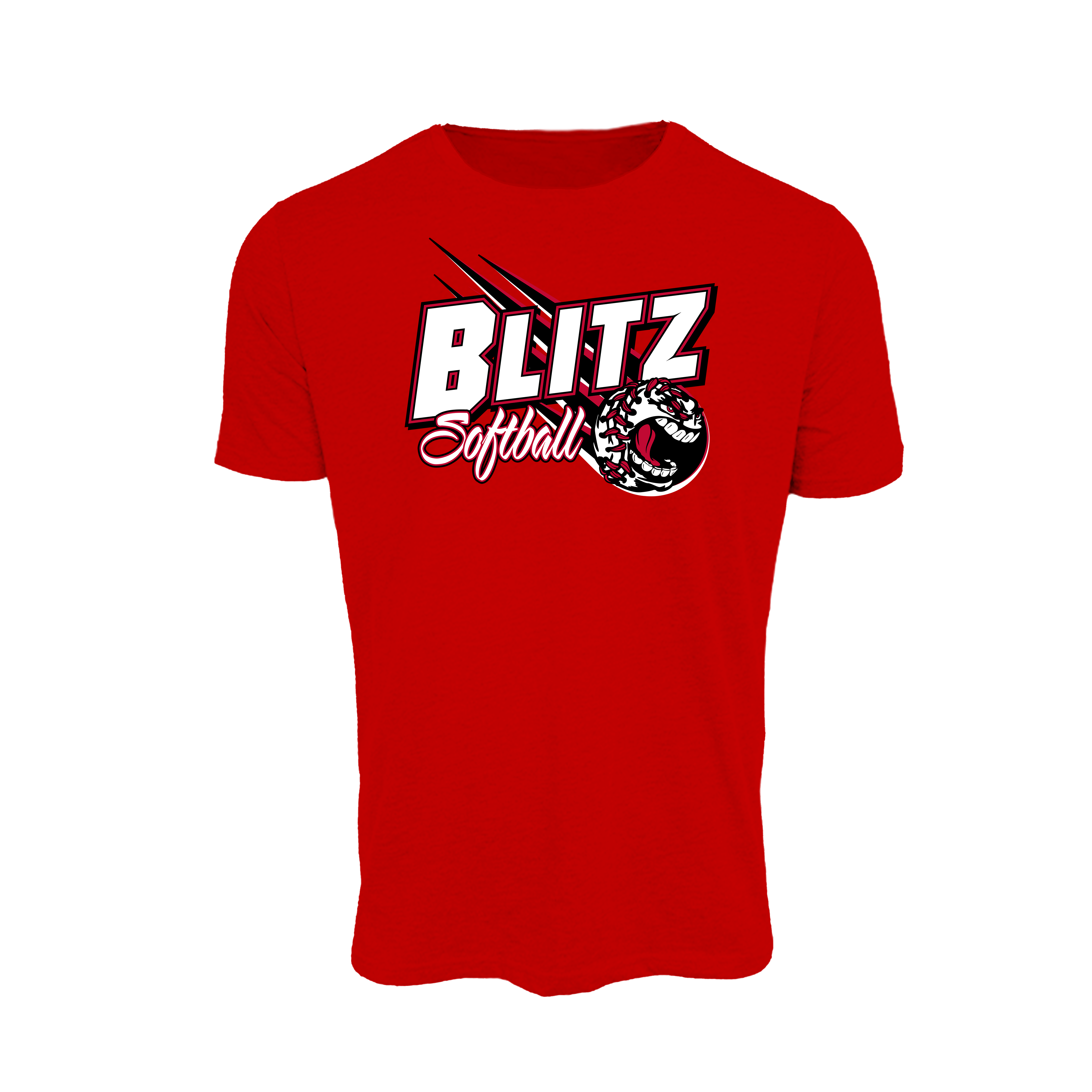 Blitz (Harding) Fastpitch- T Shirt 3 (Red)