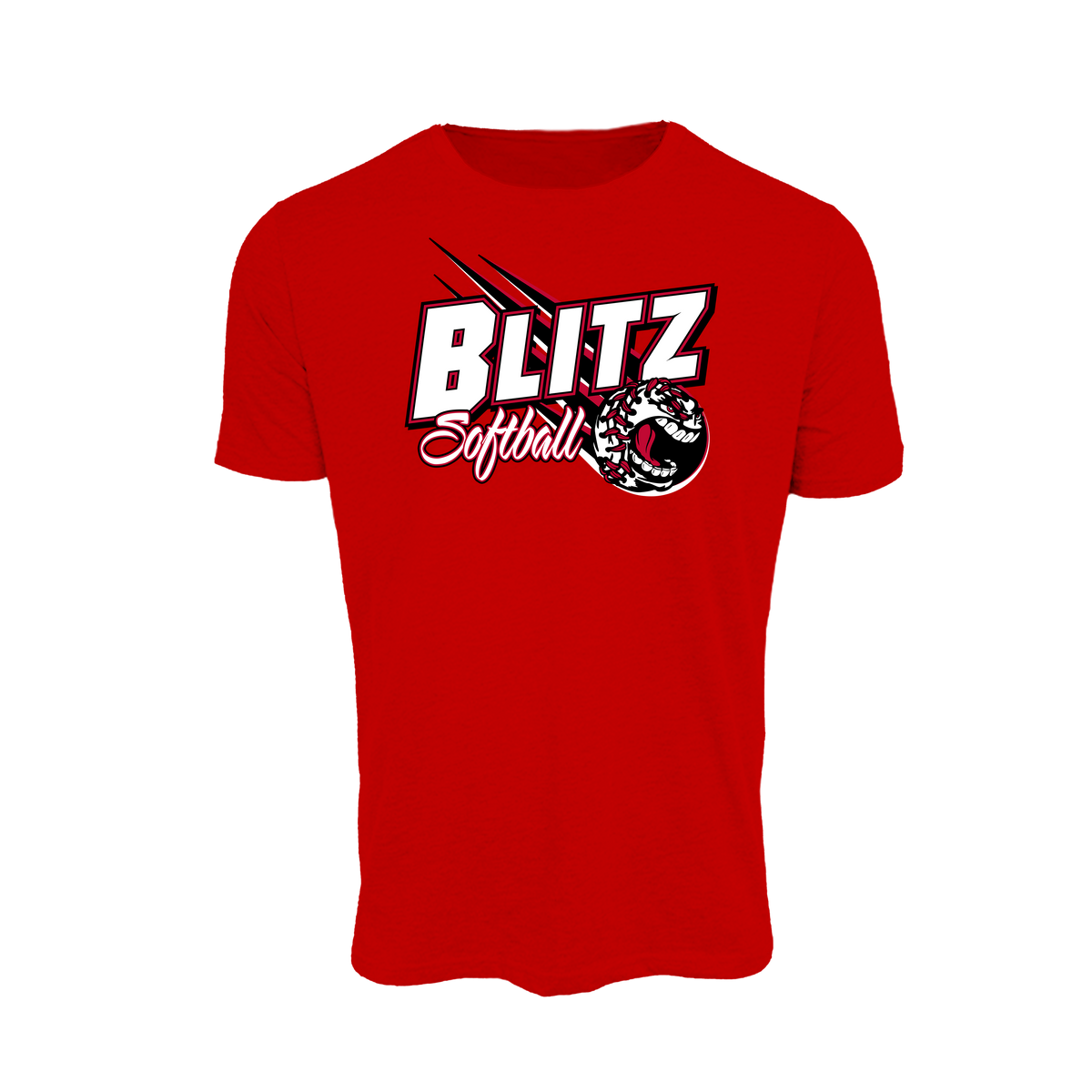 Blitz (Harding) Fastpitch- T Shirt 3 (Red)