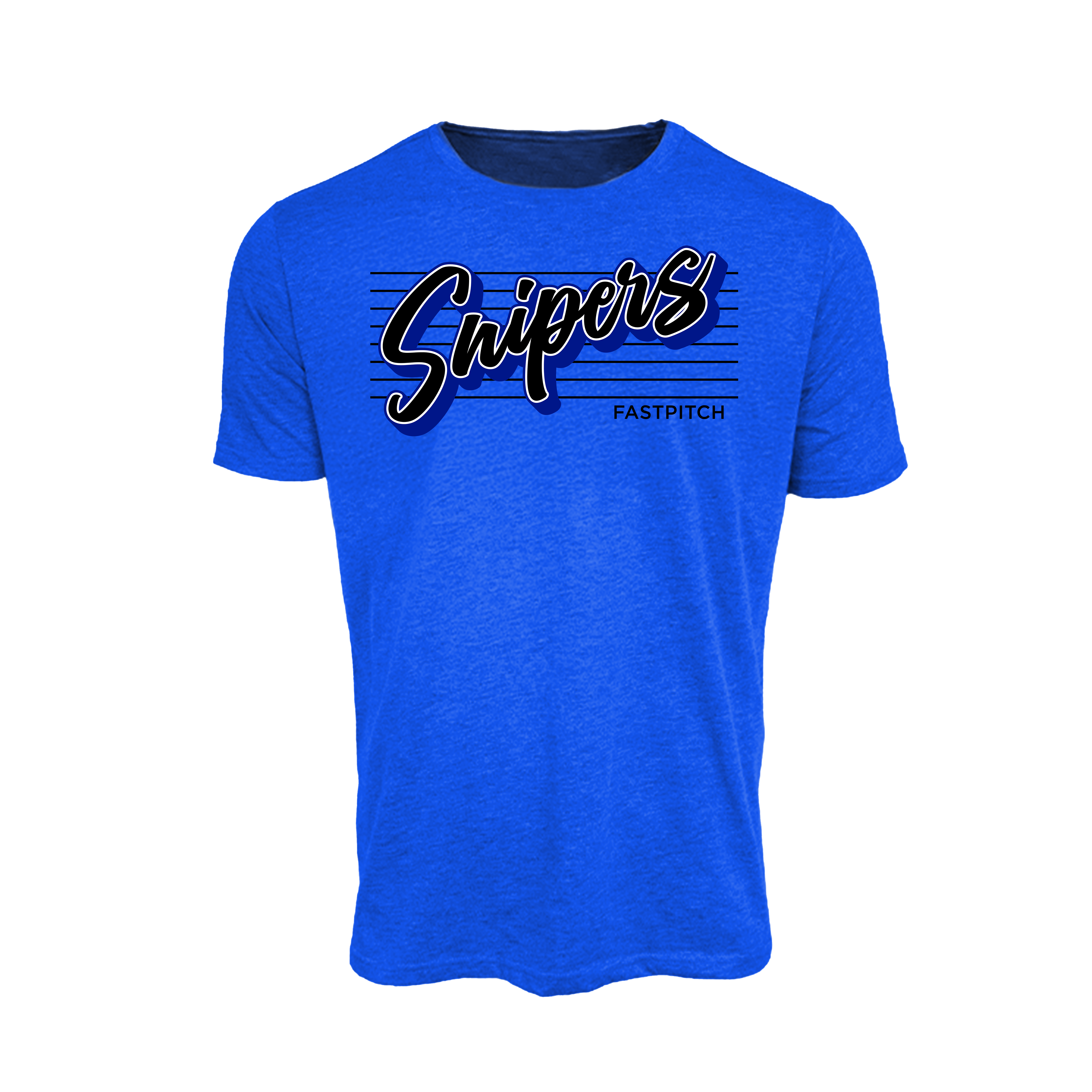 Snipers Fastpitch (Nett) 2026- T Shirt 3 (Royal Blue)