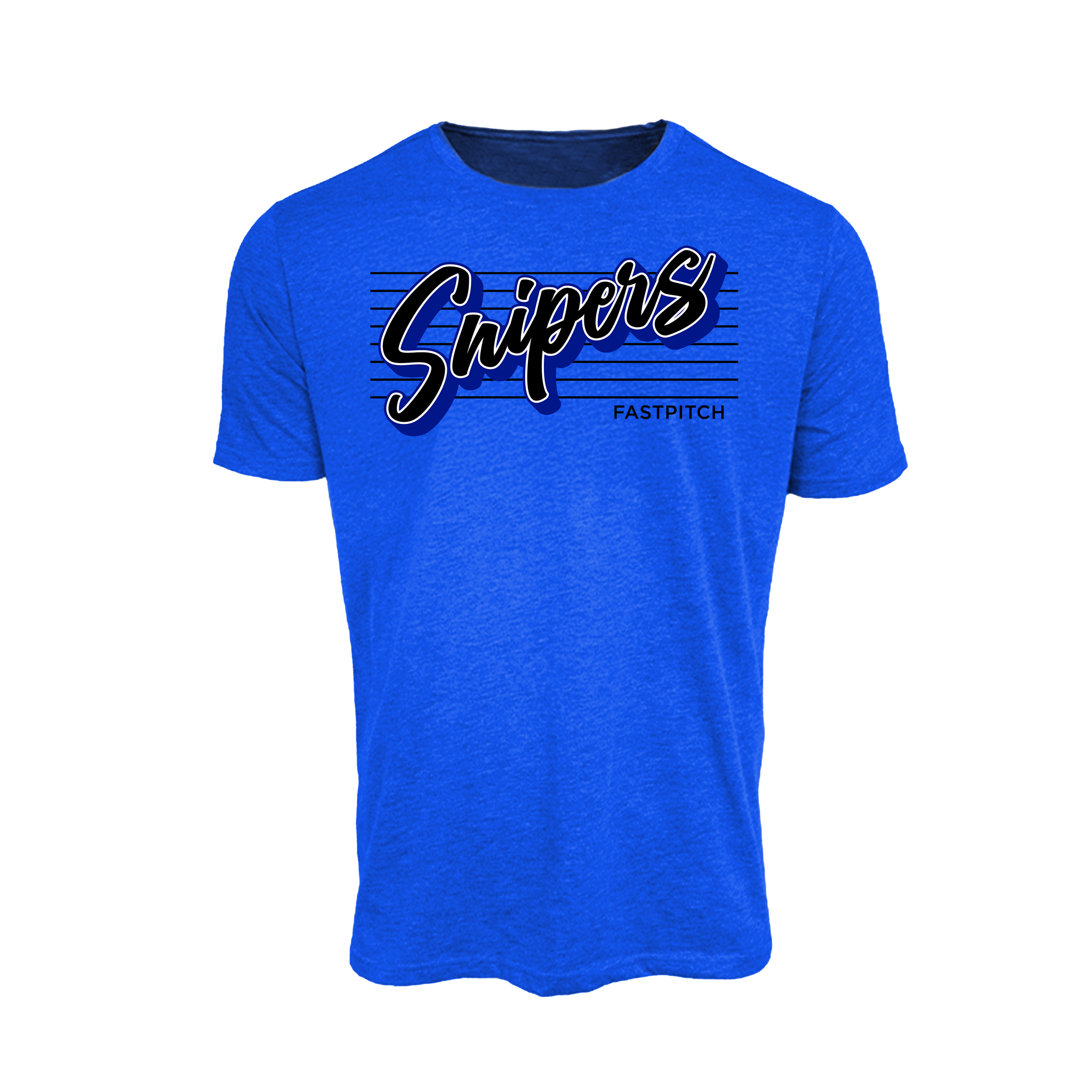 Snipers Fastpitch (Nett) 2026- T Shirt 3 (Royal Blue)