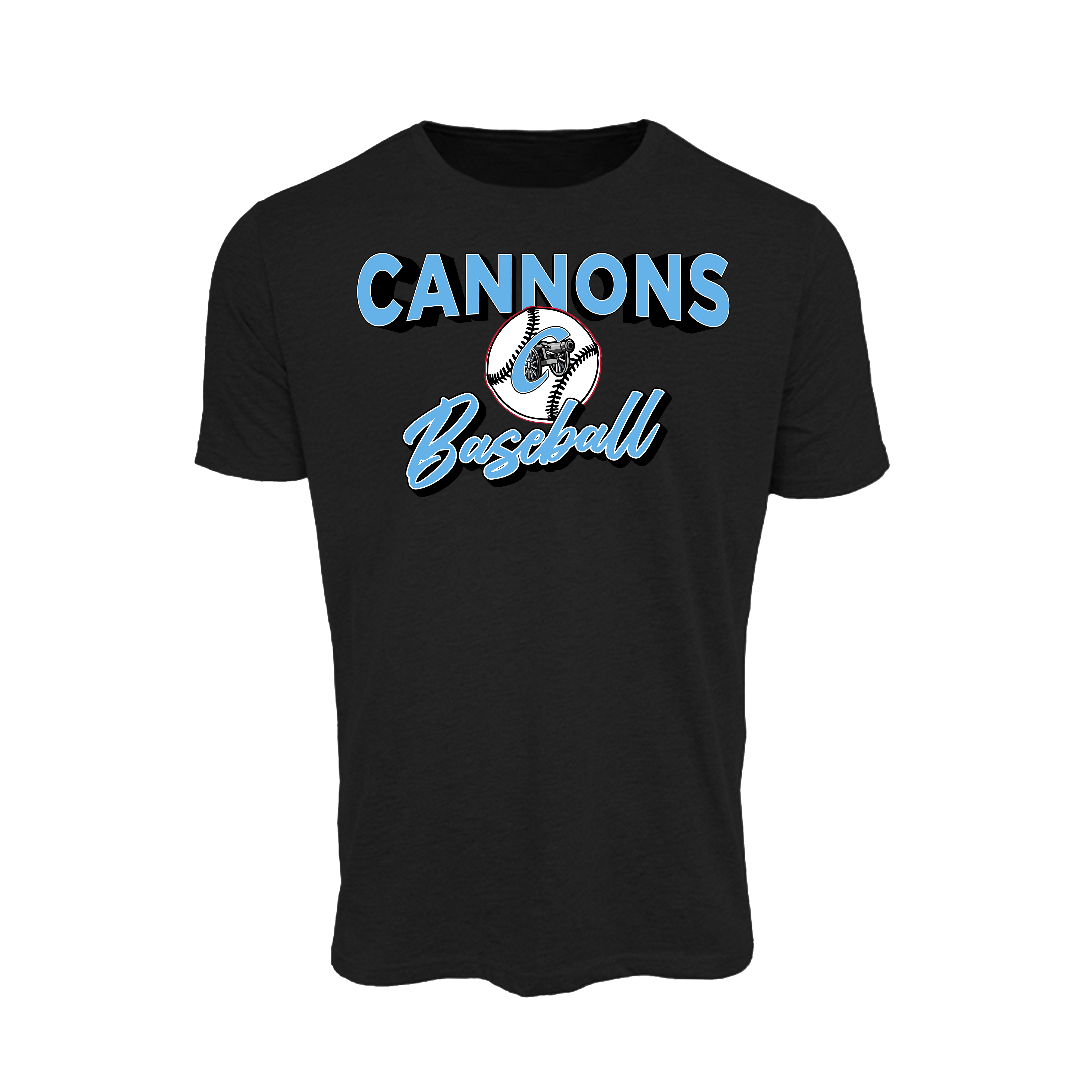 Columbia County Cannons Baseball (Bentley)- T Shirt 4 (Black)