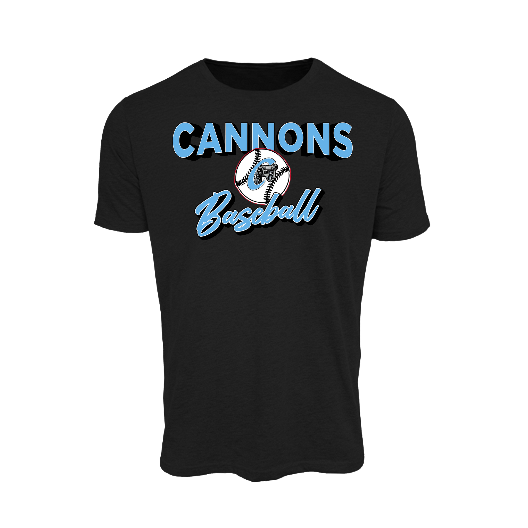 Columbia County Cannons Baseball (Bentley)- T Shirt 4 (Black)