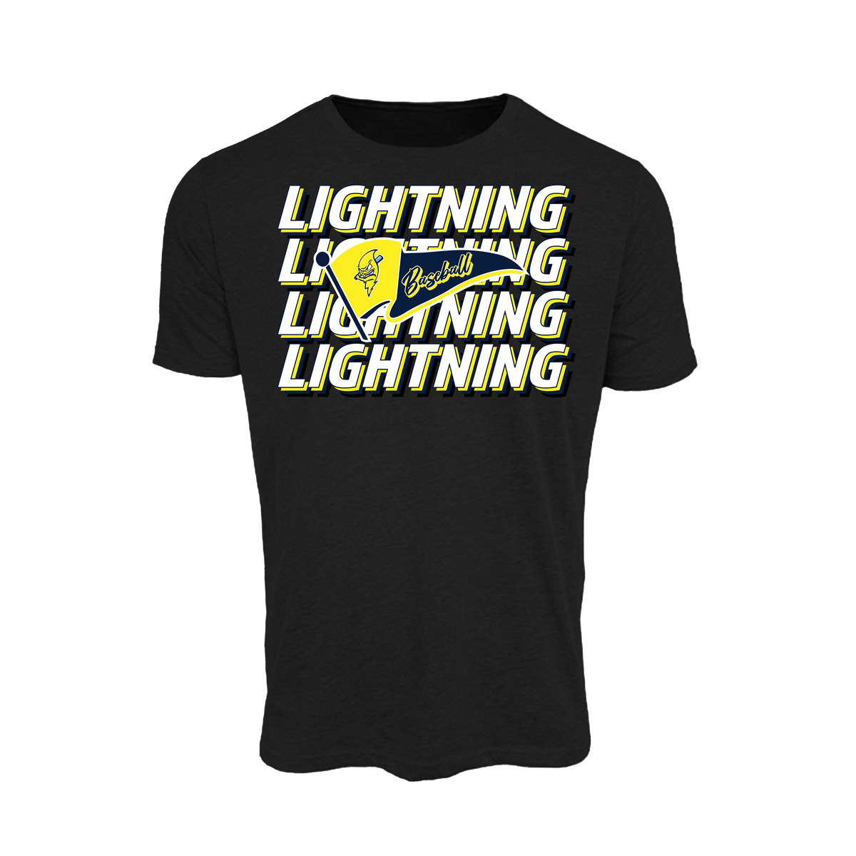 Lightning Jacks Baseball (Tucker)- T Shirt 4 (Black)