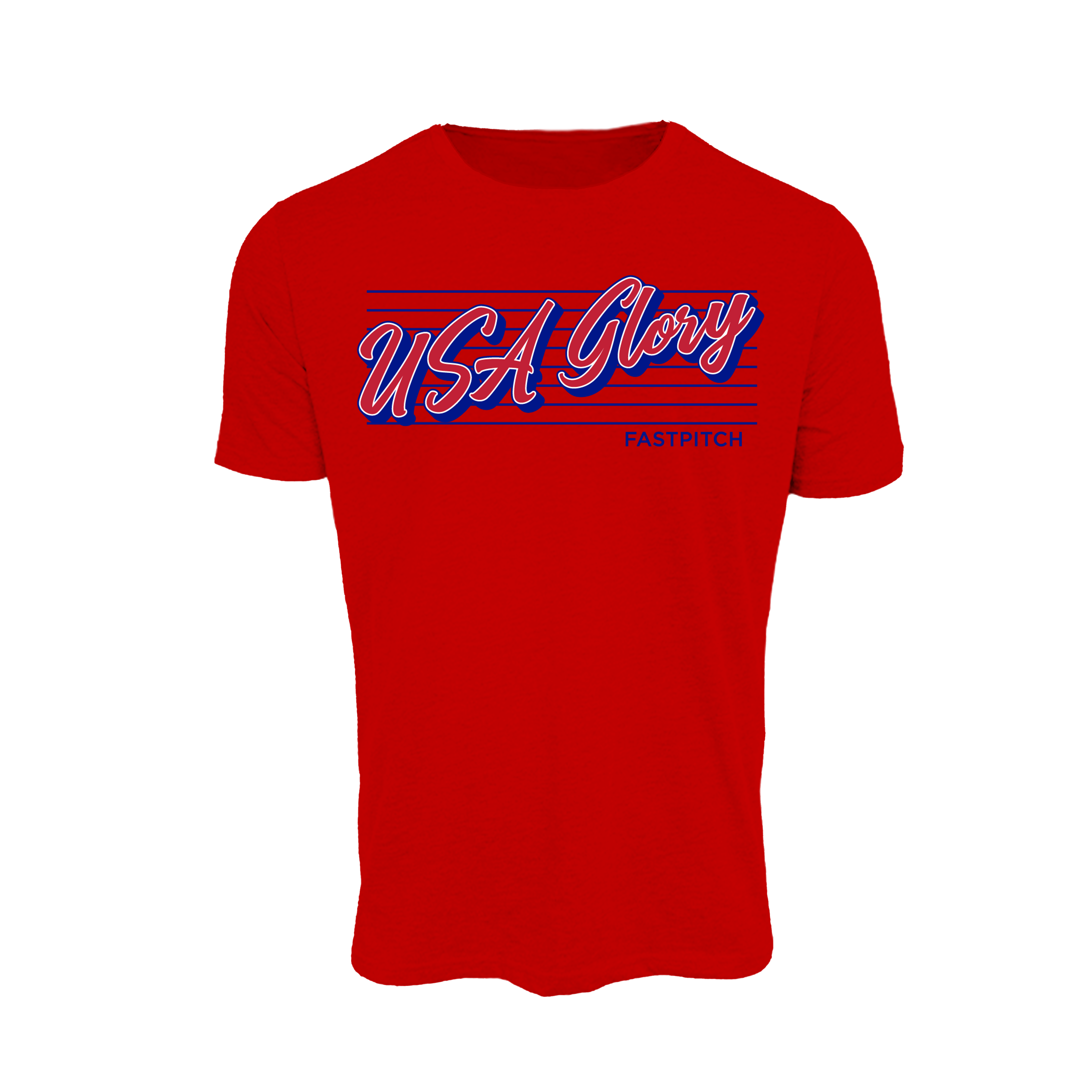 USA Glory Fastpitch- T Shirt 4 (Red)