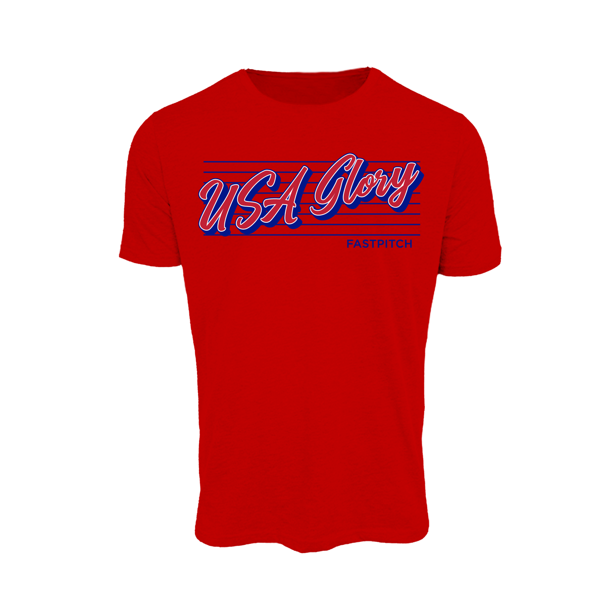 USA Glory Fastpitch- T Shirt 4 (Red)