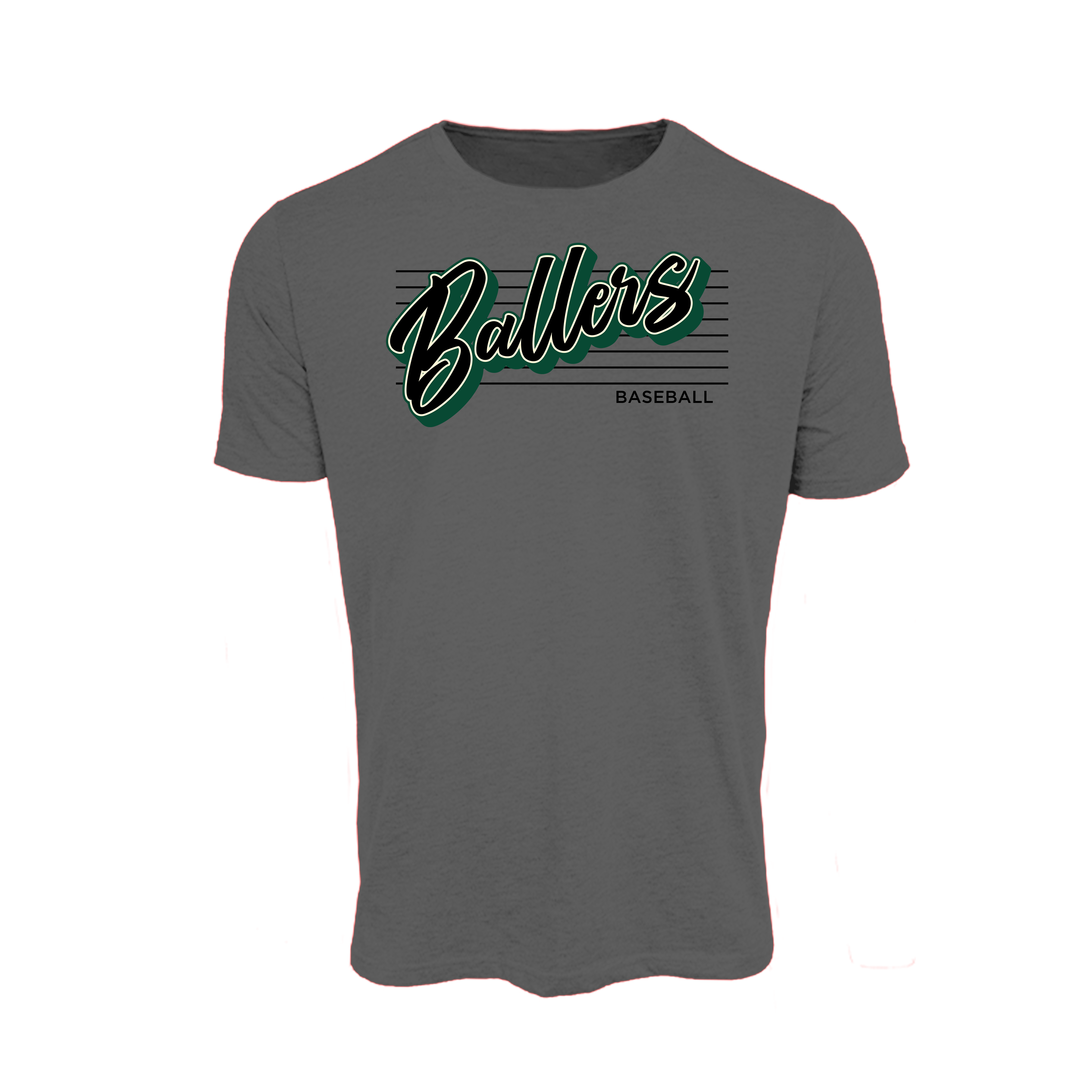Ballers Baseball (Thigpen) 2026- T Shirt 5 (Charcoal)