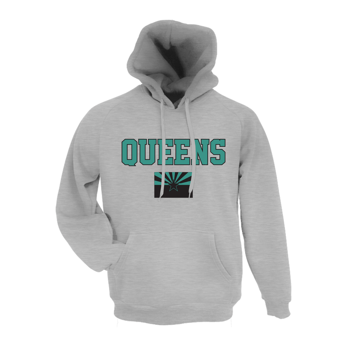 Turquoise Queens Fastpitch Spirit Wear- Hoodie 1