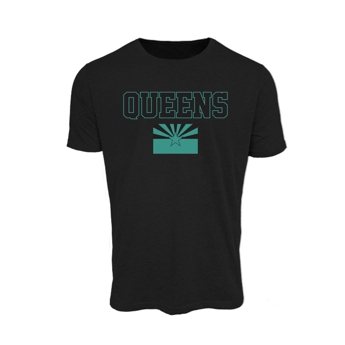 Turquoise Queens Fastpitch Spirit Wear- T-Shirt 1