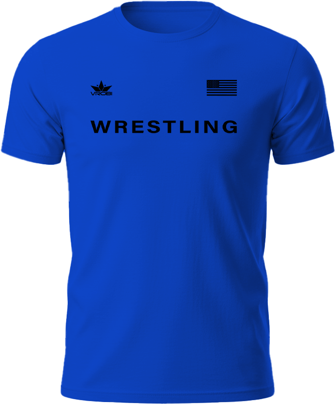 Freedom Wrestling Unisex T-Shirt (Royal Blue)