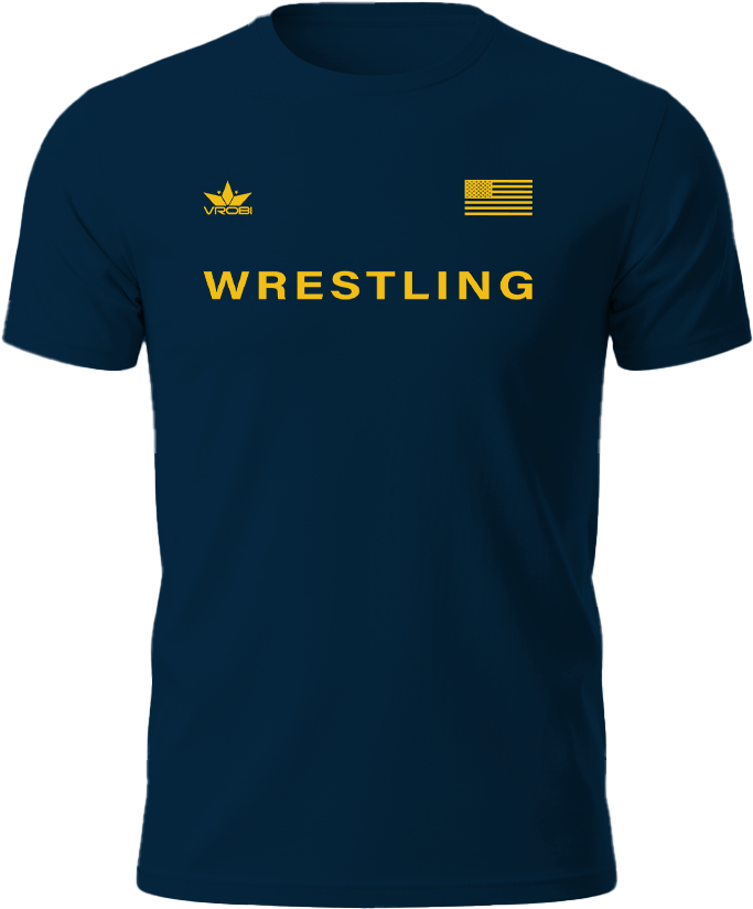 Freedom Wrestling Unisex T-Shirt (Navy)