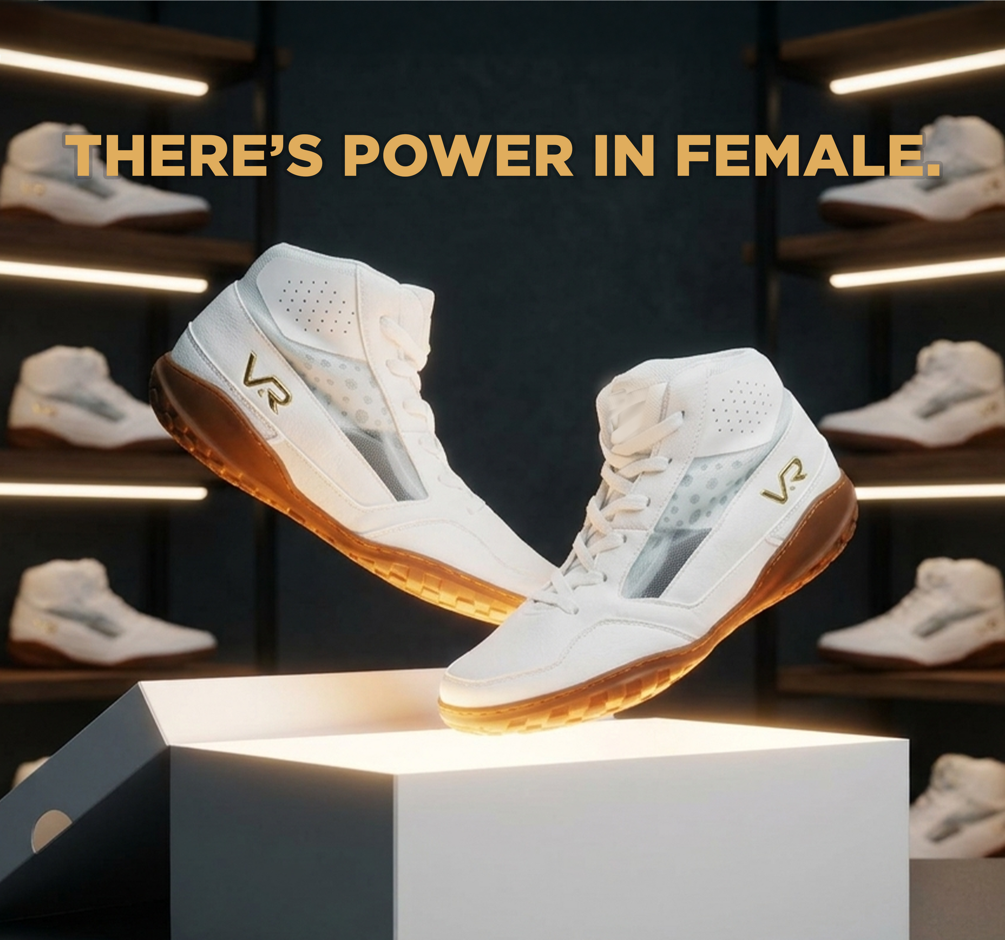 Valkyrie Pure White Limited Women's Wrestling Shoe