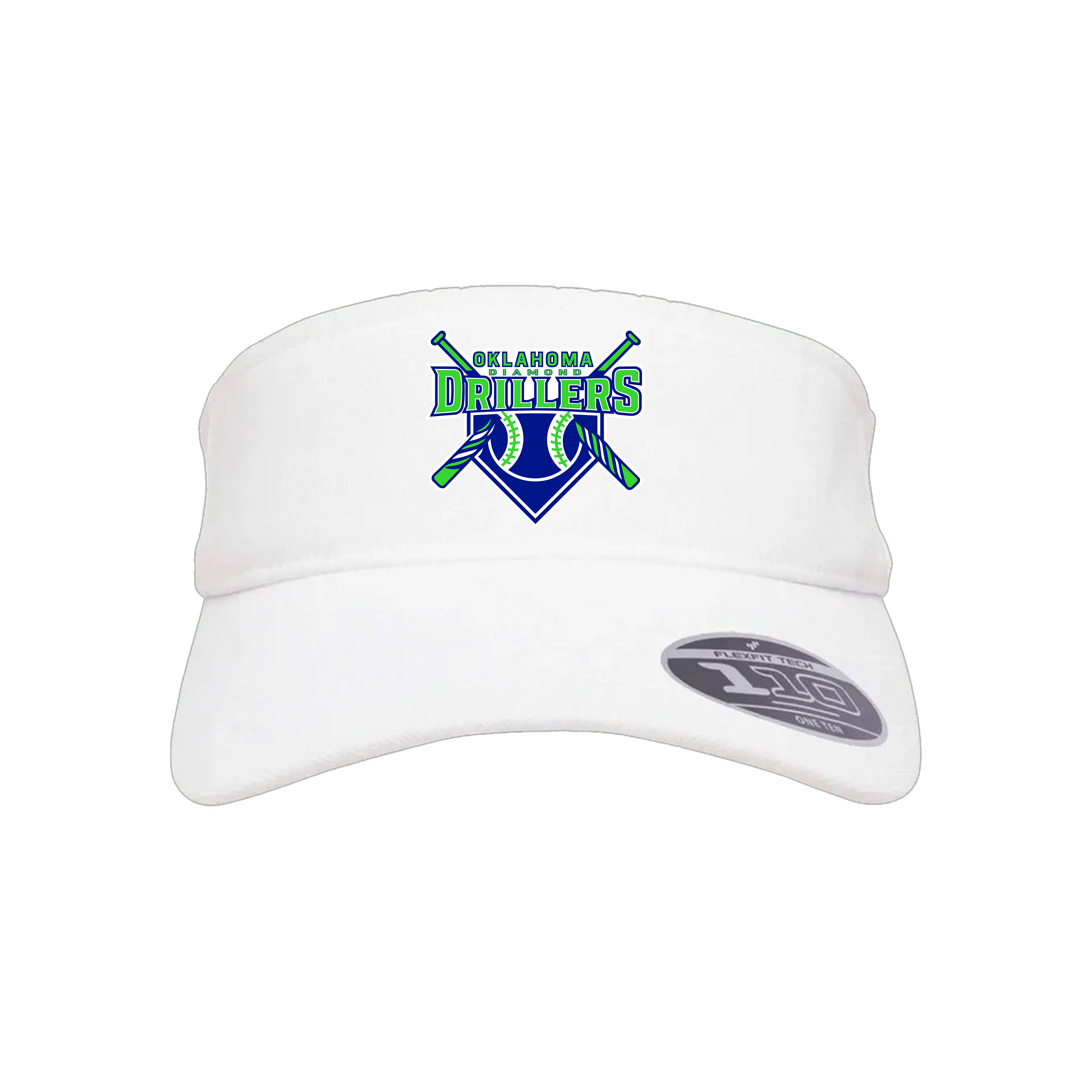 Oklahoma Diamond Drillers Baseball (Miller)- Visor 1 (White)