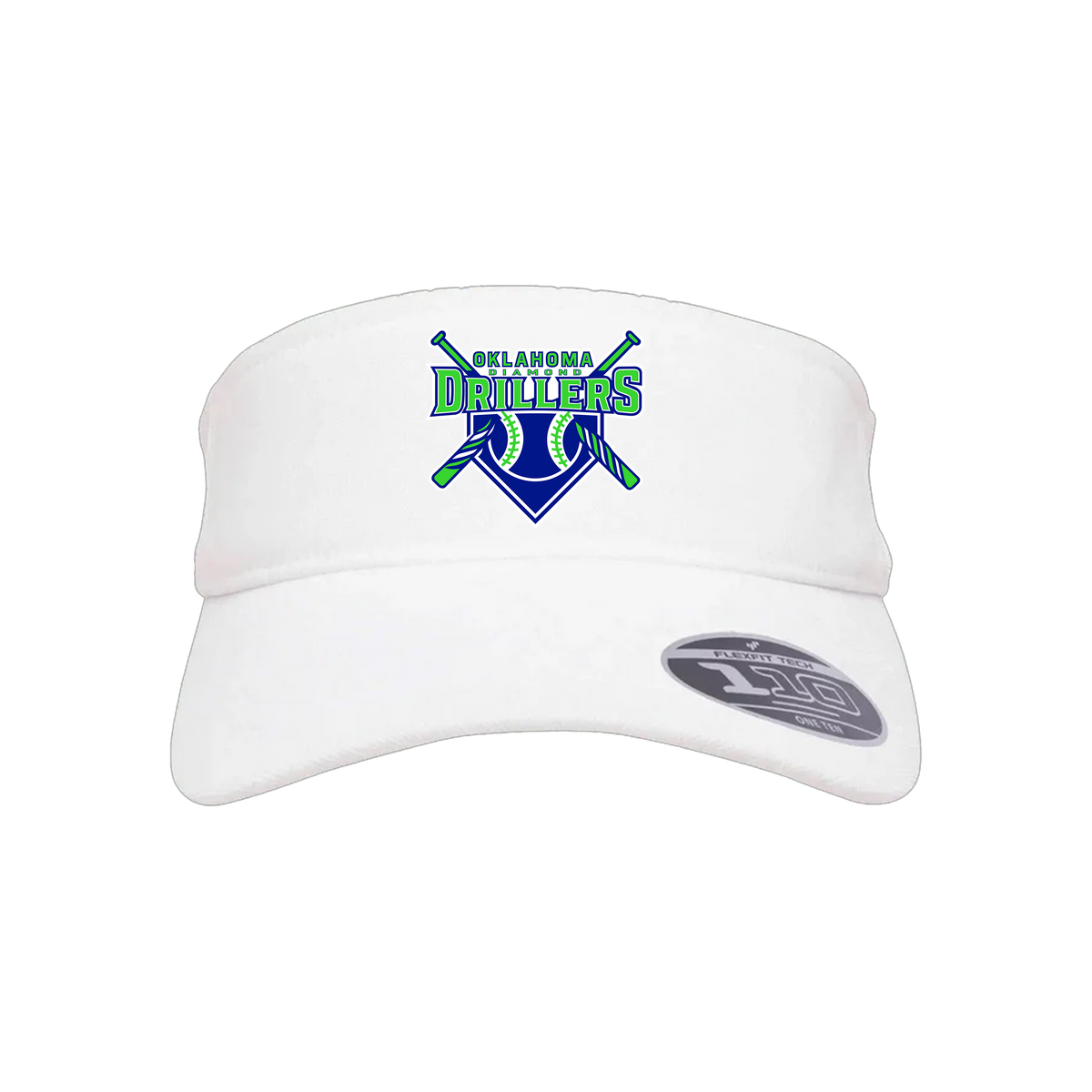 Oklahoma Diamond Drillers Baseball (Miller)- Visor 1 (White)