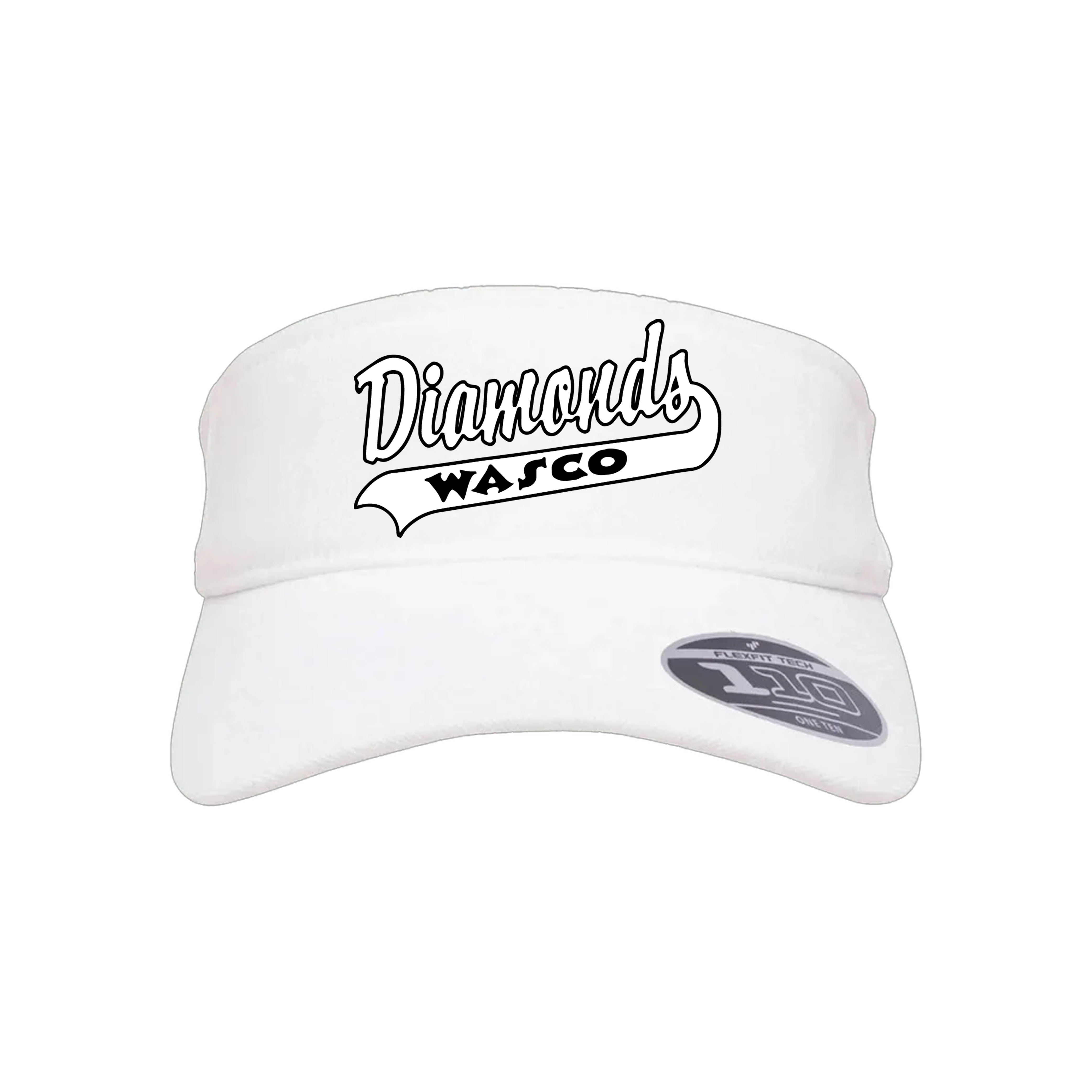 Wasco Diamonds Fastpitch (Morrow) 2026- Visor 1 (White)