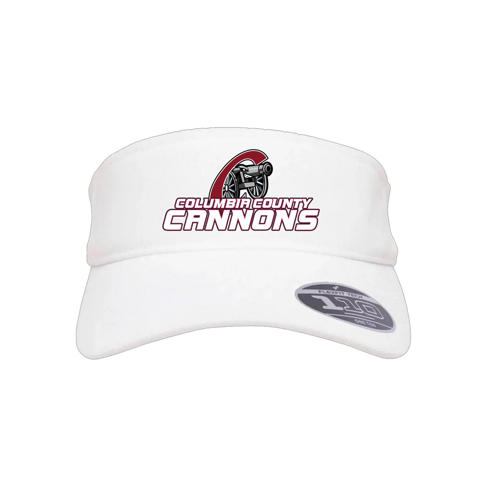 Columbia County Cannons Baseball (Bentley)- Visor 1 (White)