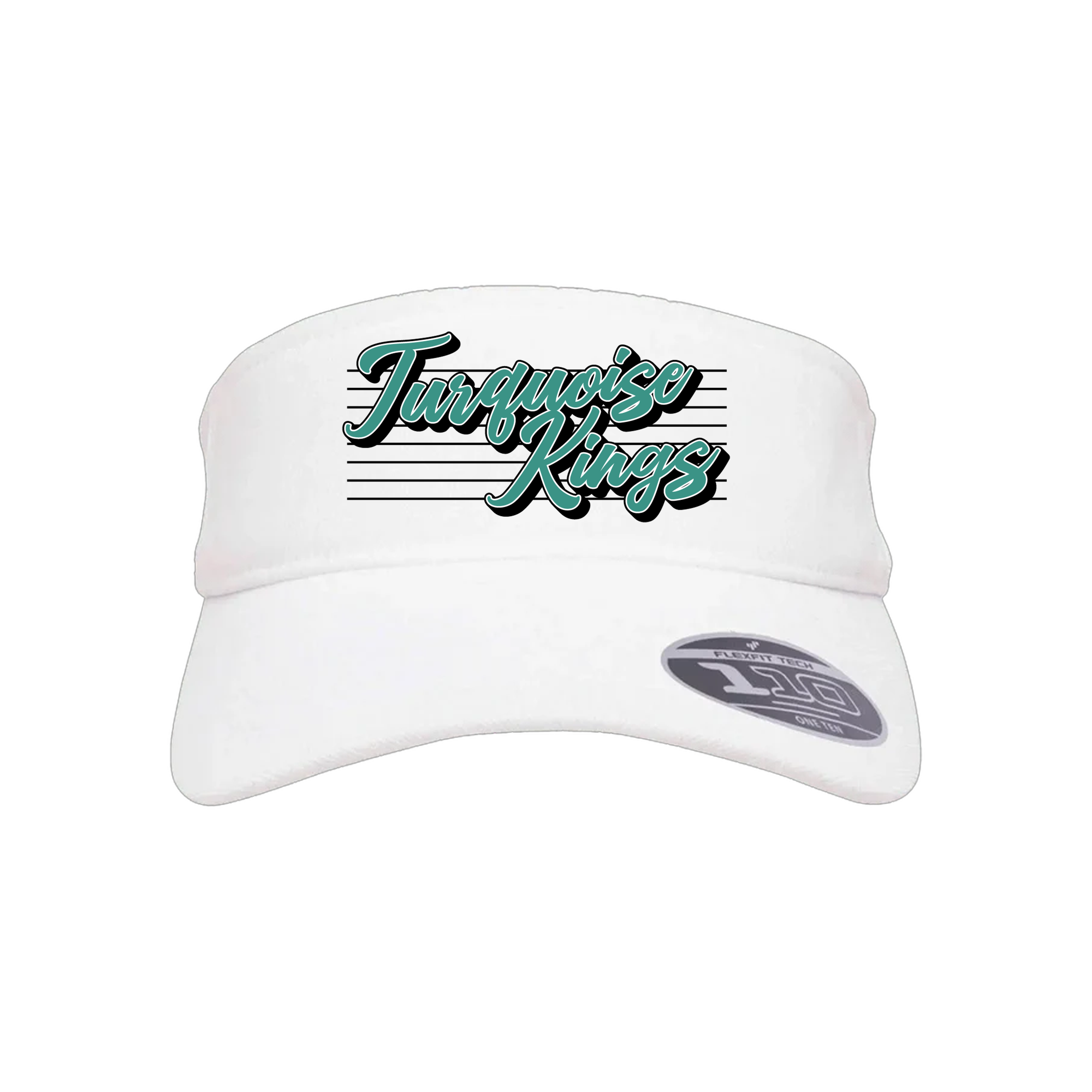 Turquoise Kings Baseball (Pitts)- Visor 1 (White)