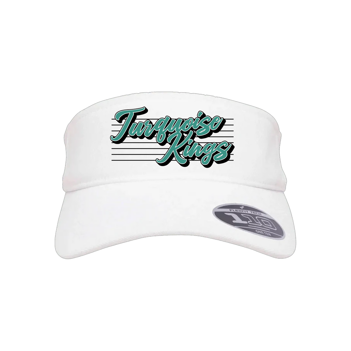 Turquoise Kings Baseball (Pitts)- Visor 1 (White)