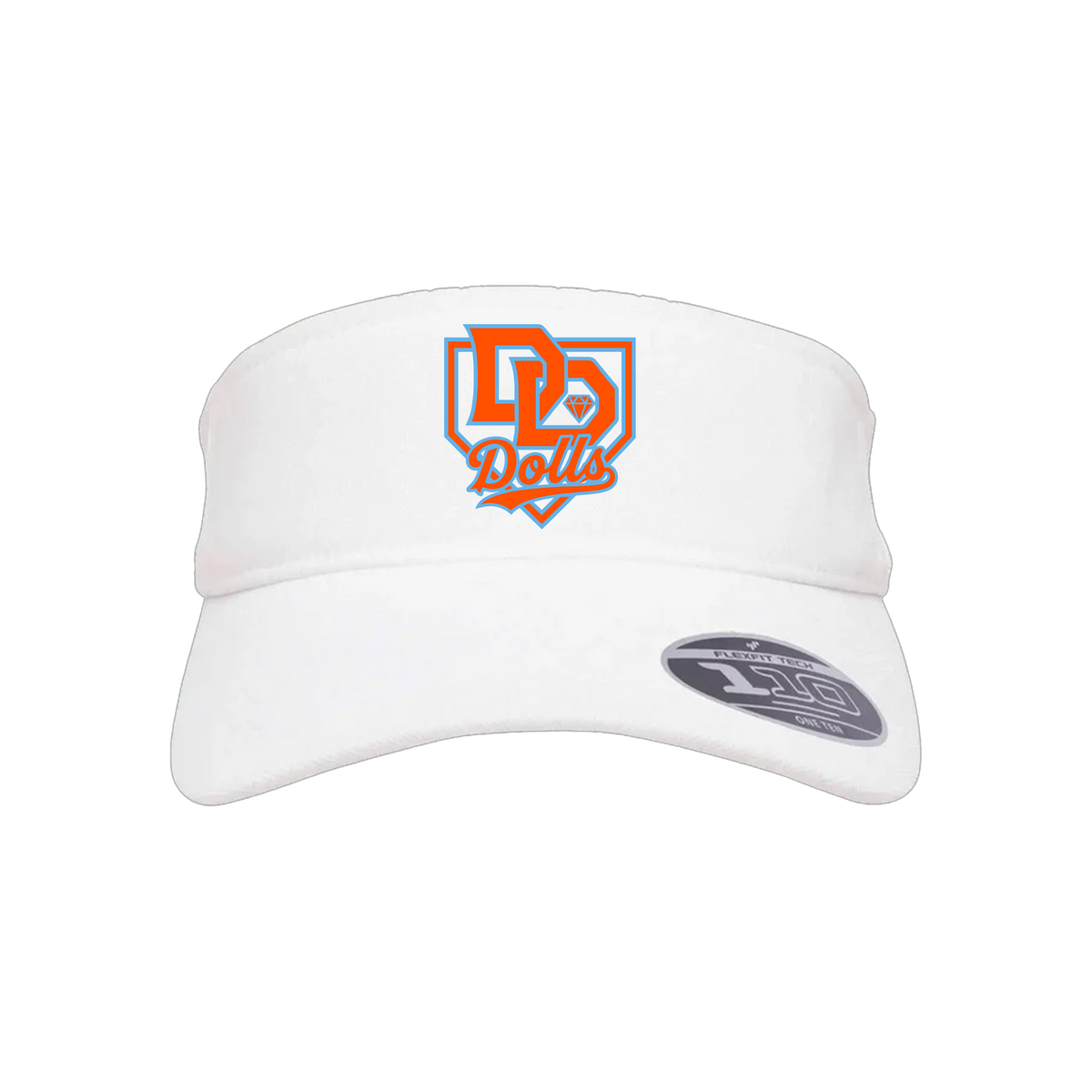Diamond Dolls (Ozment) Fastpitch- Visor 1 (White)