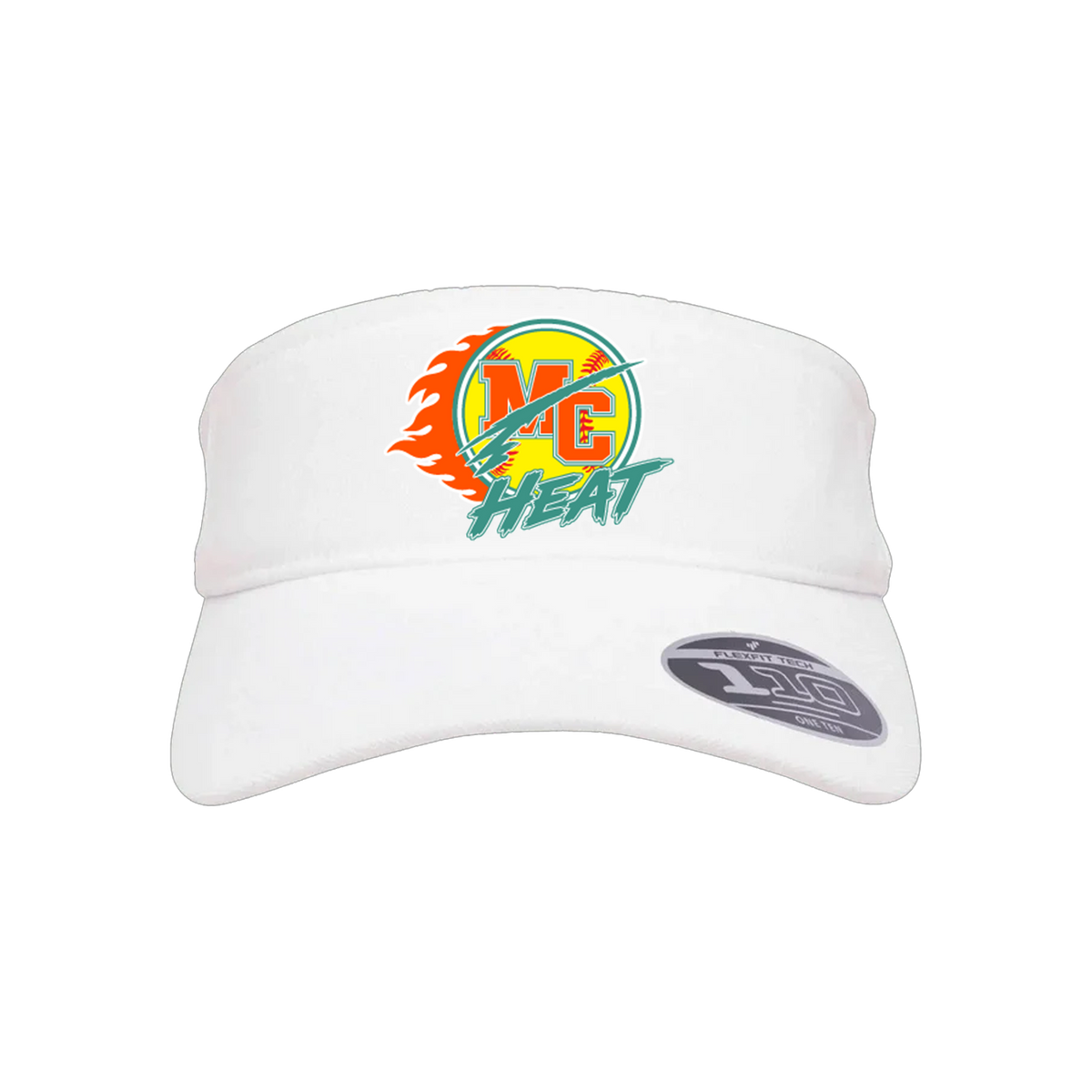 MC Heat (Edgette) Fastpitch- Visor 1 (White)
