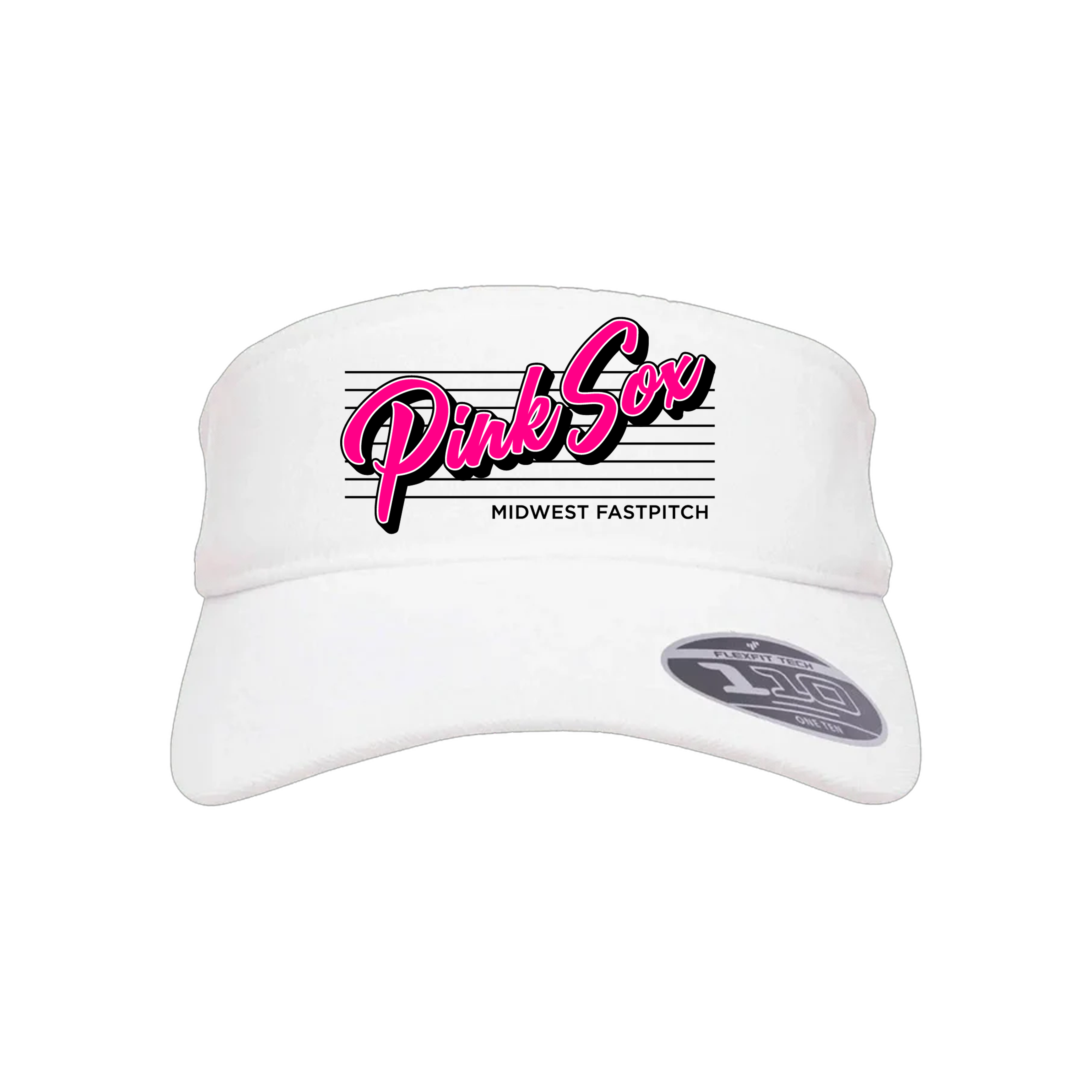 Midwest Pink Sox Fastpitch (Cameron) 2026- Visor 1 (White)