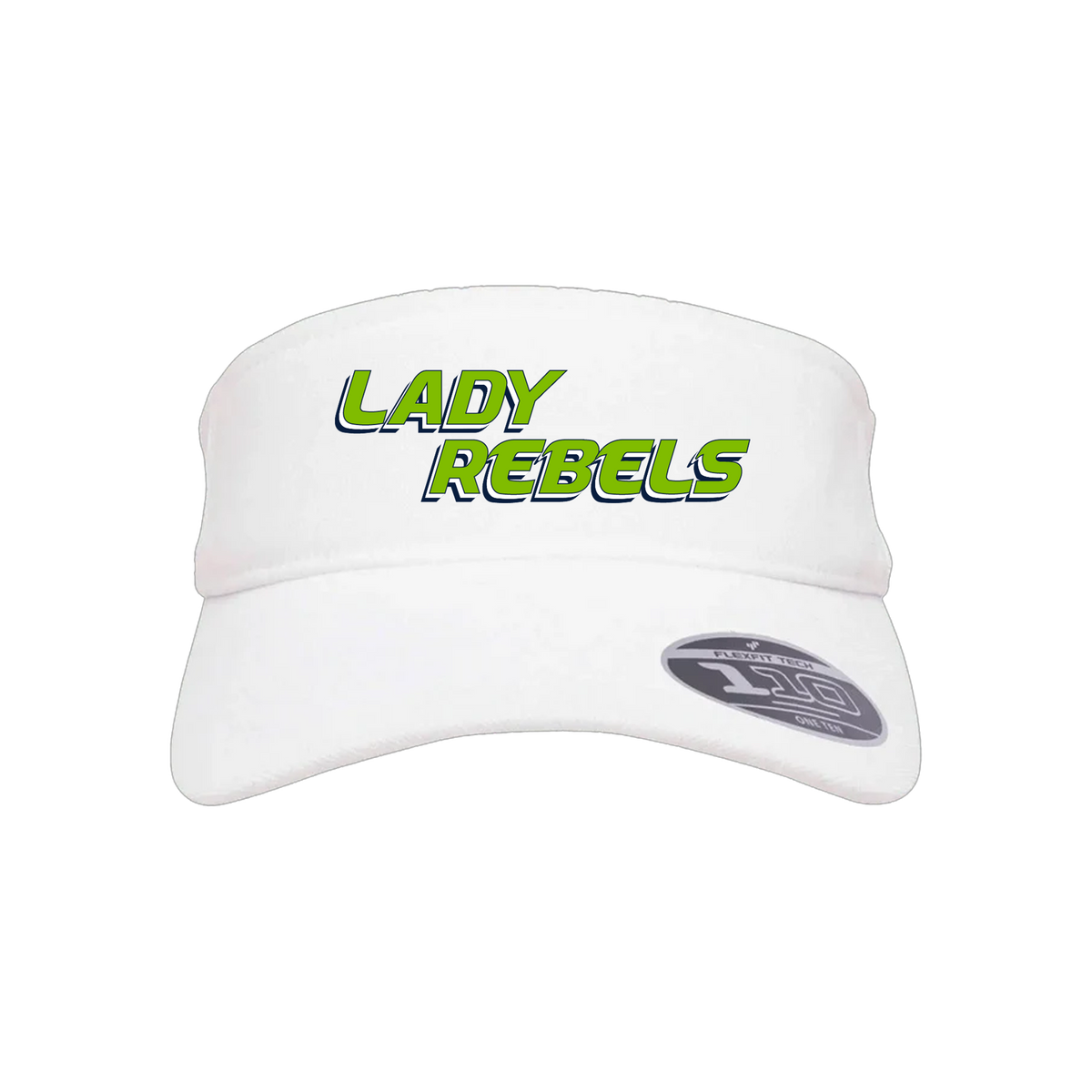 Lady Rebels (Corpman) Fastpitch- Visor 1 (White)