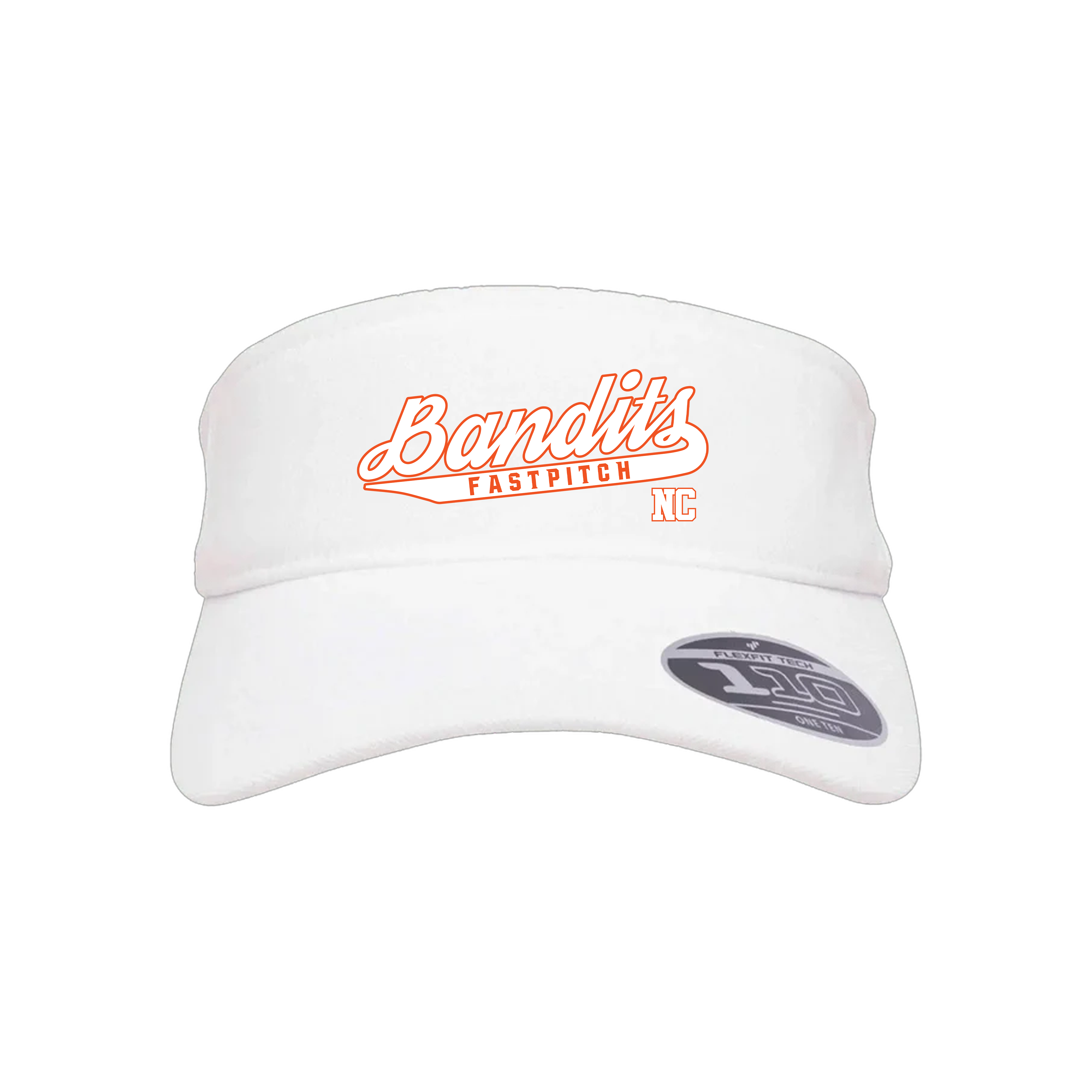 Bandits NC Fastpitch (Hatcher) 2026- Visor 2 (White)