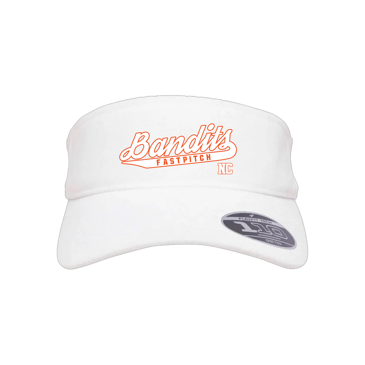 Bandits NC Fastpitch (Hatcher) 2026- Visor 2 (White)