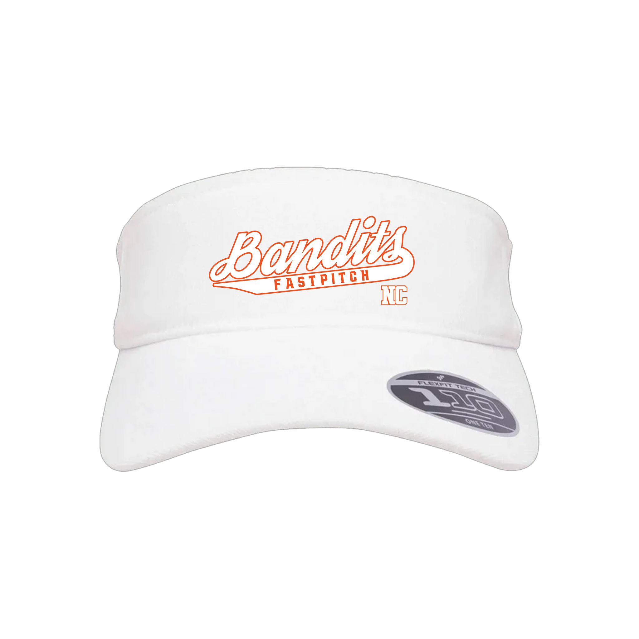 Bandits NC Fastpitch (Hatcher) 2026- Visor 2 (White)