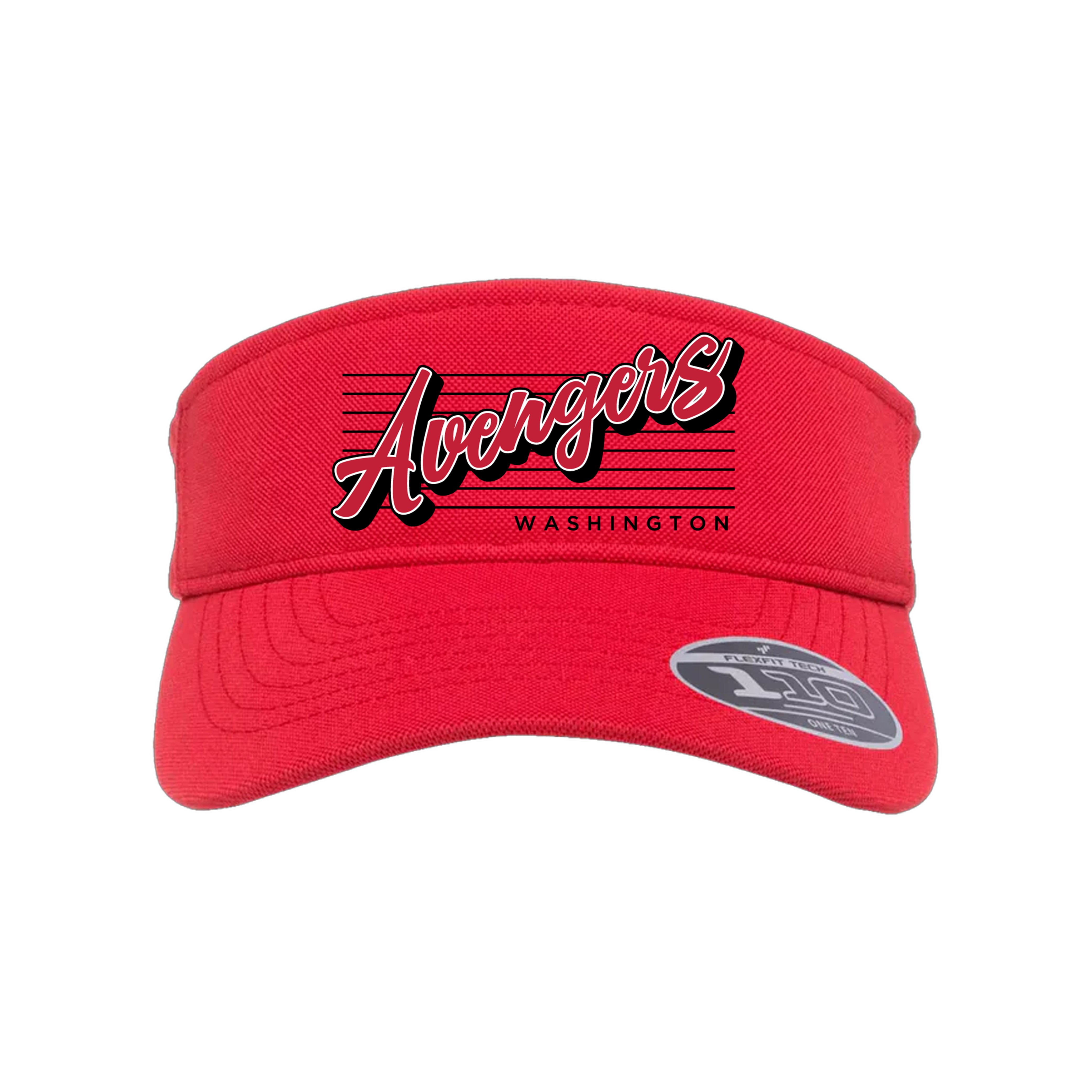 Washington Avengers (Bagley) Baseball- Visor 3 (Red)