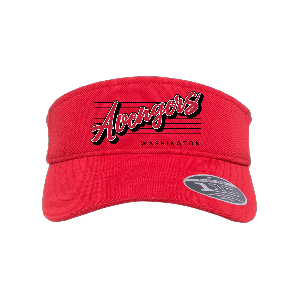 Washington Avengers (Bagley) Baseball- Visor 3 (Red)