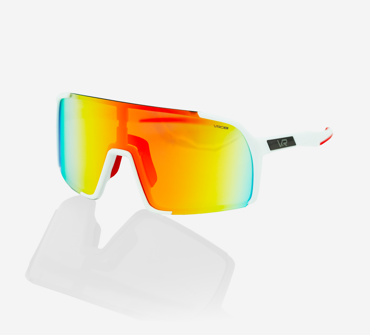 sports goggles for baseball Site K HD Sunglasses- Pure White Red Mirror / Youth