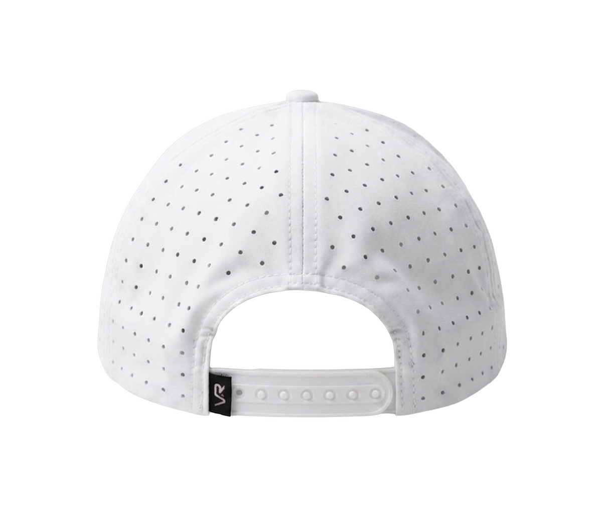 VR80 Low Profile Snapback Laser Perforated Hat- White