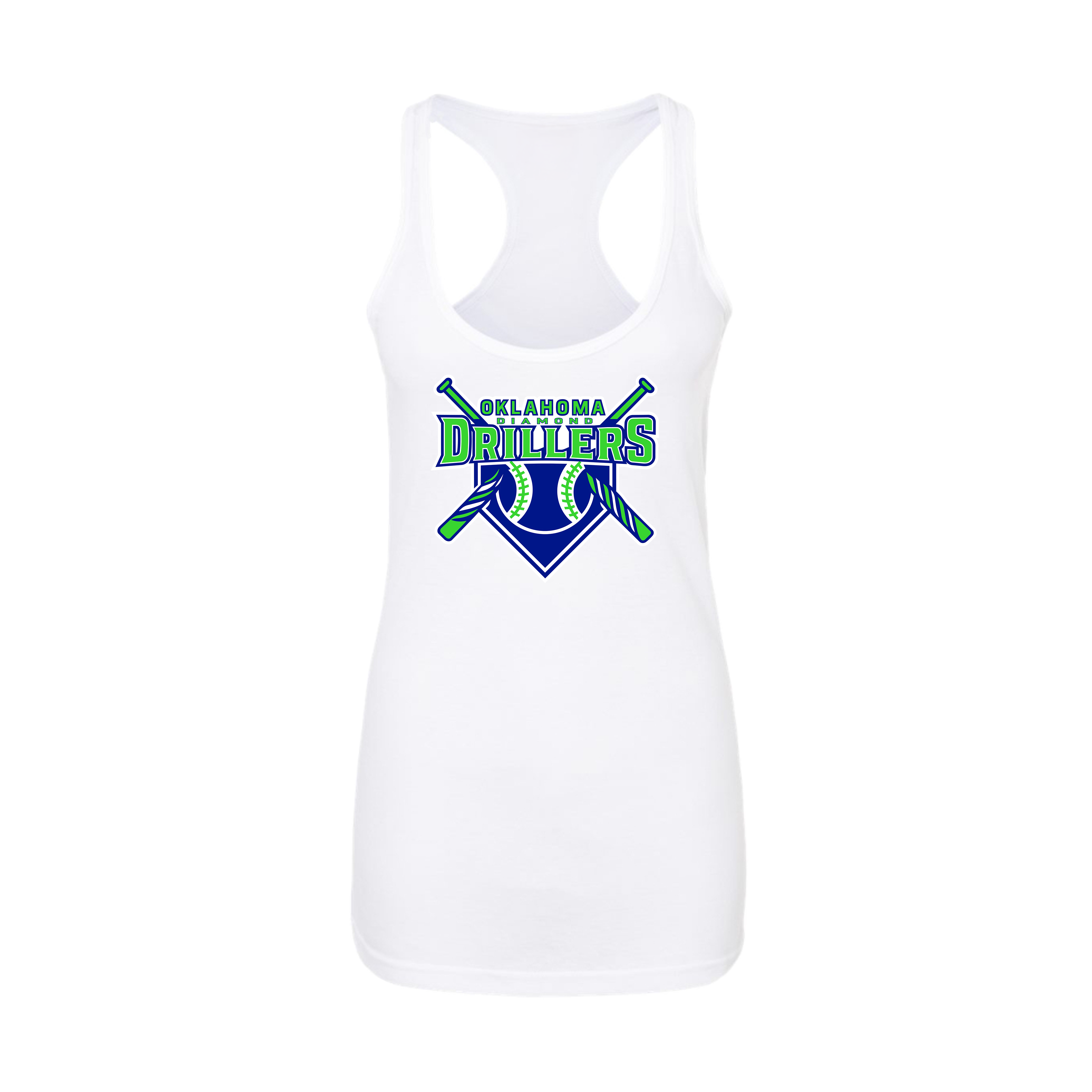 Oklahoma Diamond Drillers Baseball (Miller)- Women's Tank Top 1 (White)