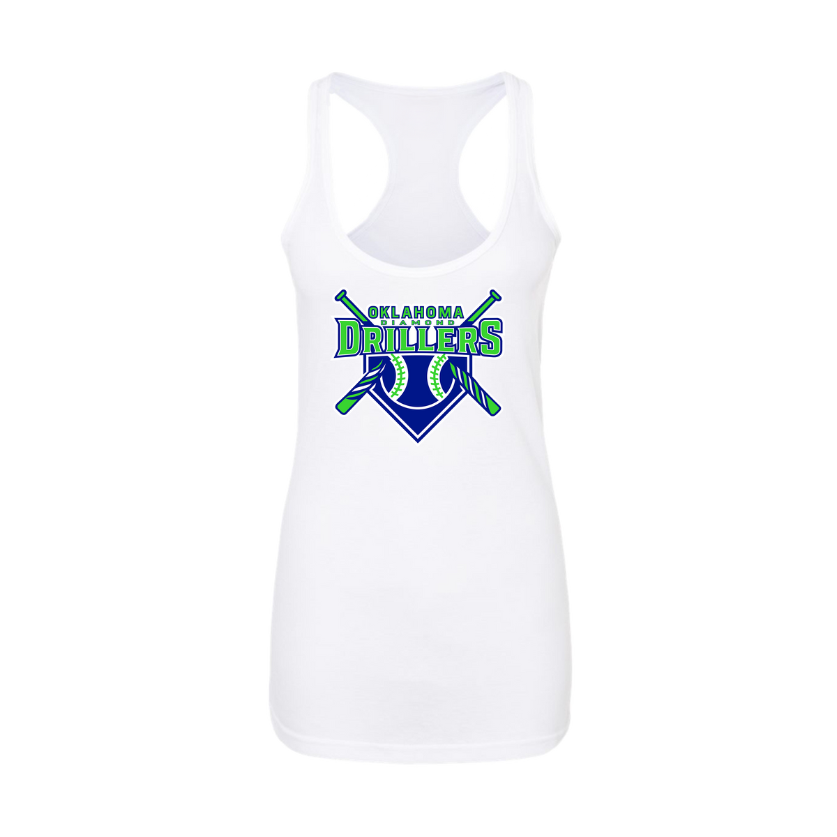 Oklahoma Diamond Drillers Baseball (Miller)- Women's Tank Top 1 (White)