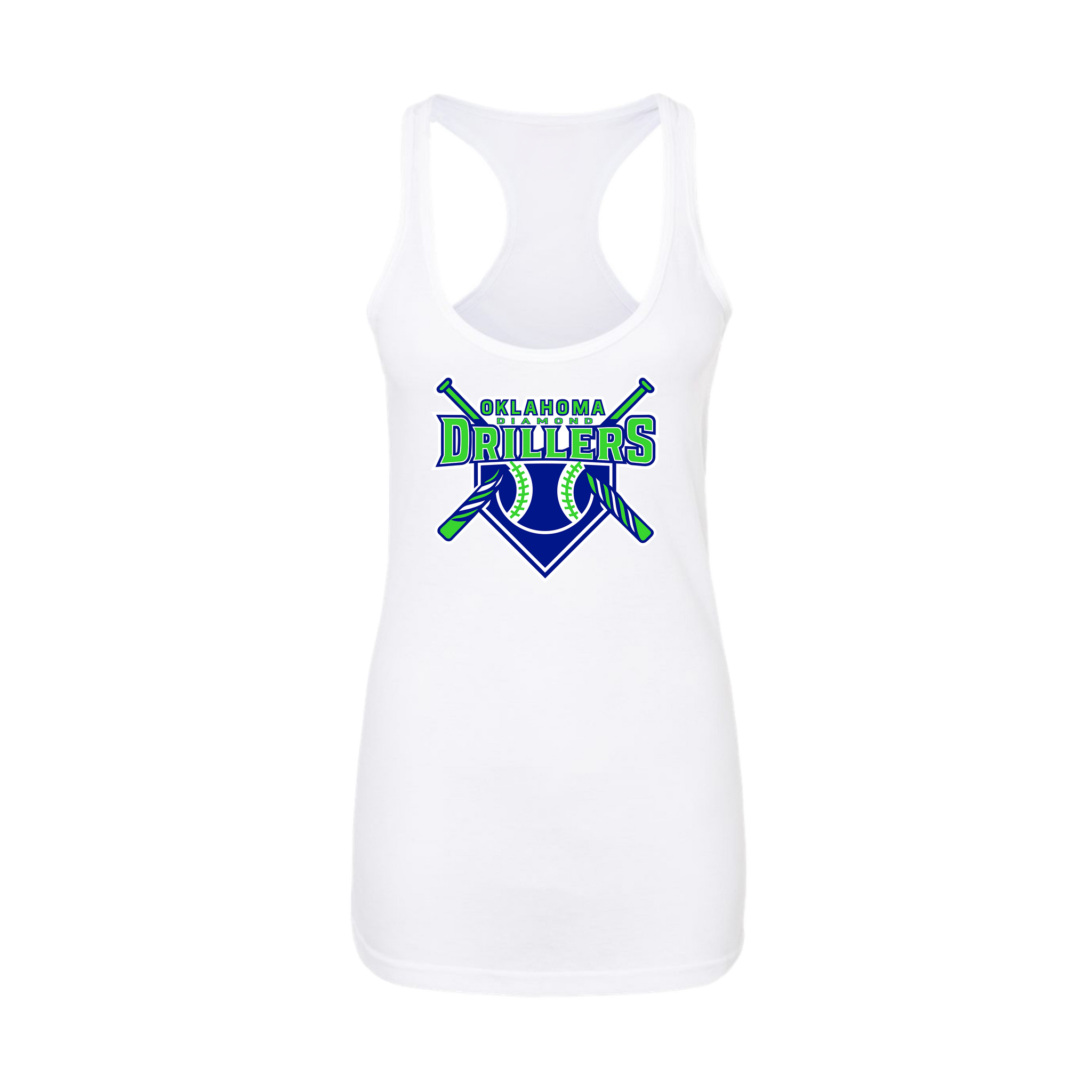 Oklahoma Diamond Drillers Baseball (Miller)- Women's Tank Top 1 (White)