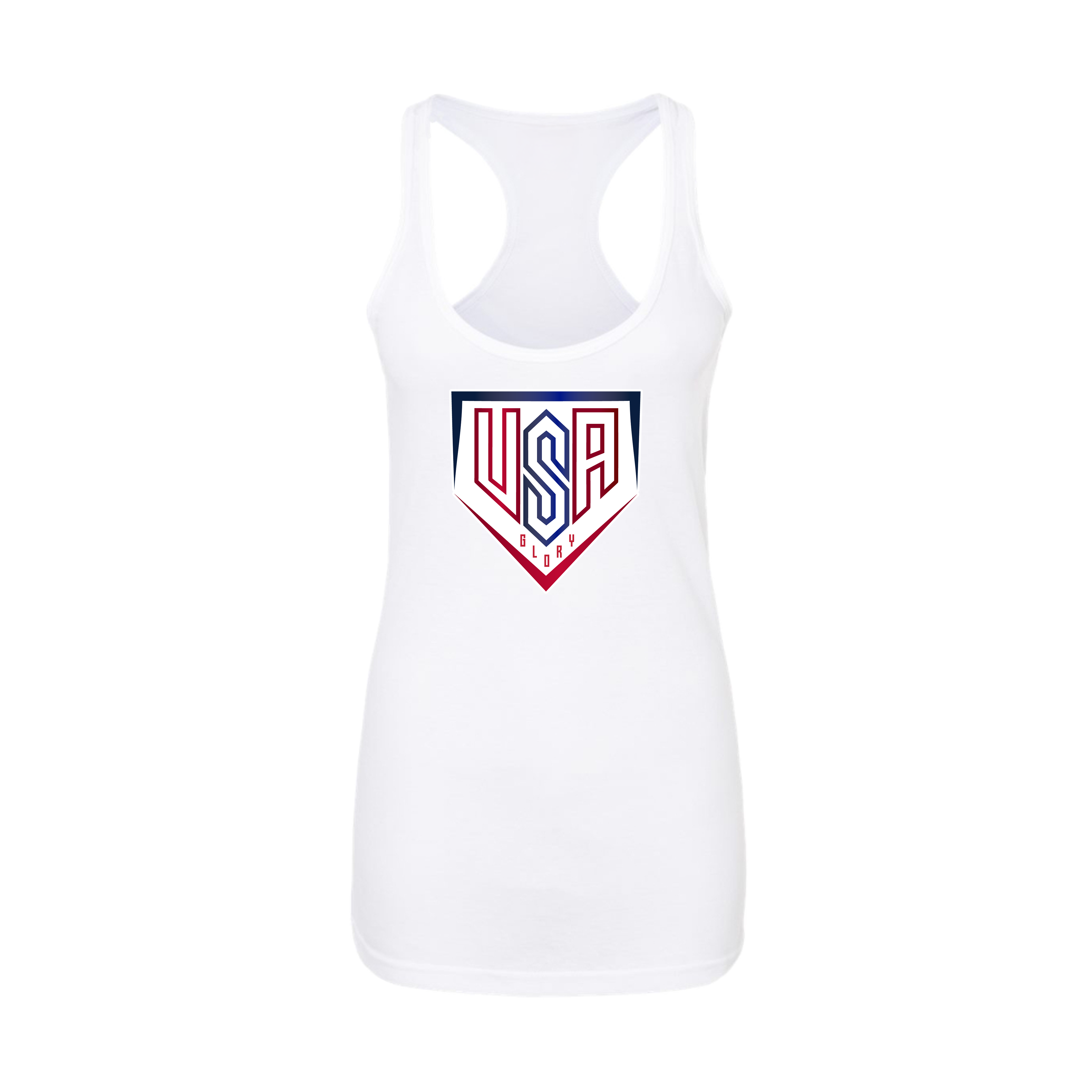 USA Glory Fastpitch- Women's Tank Top 1 (White)
