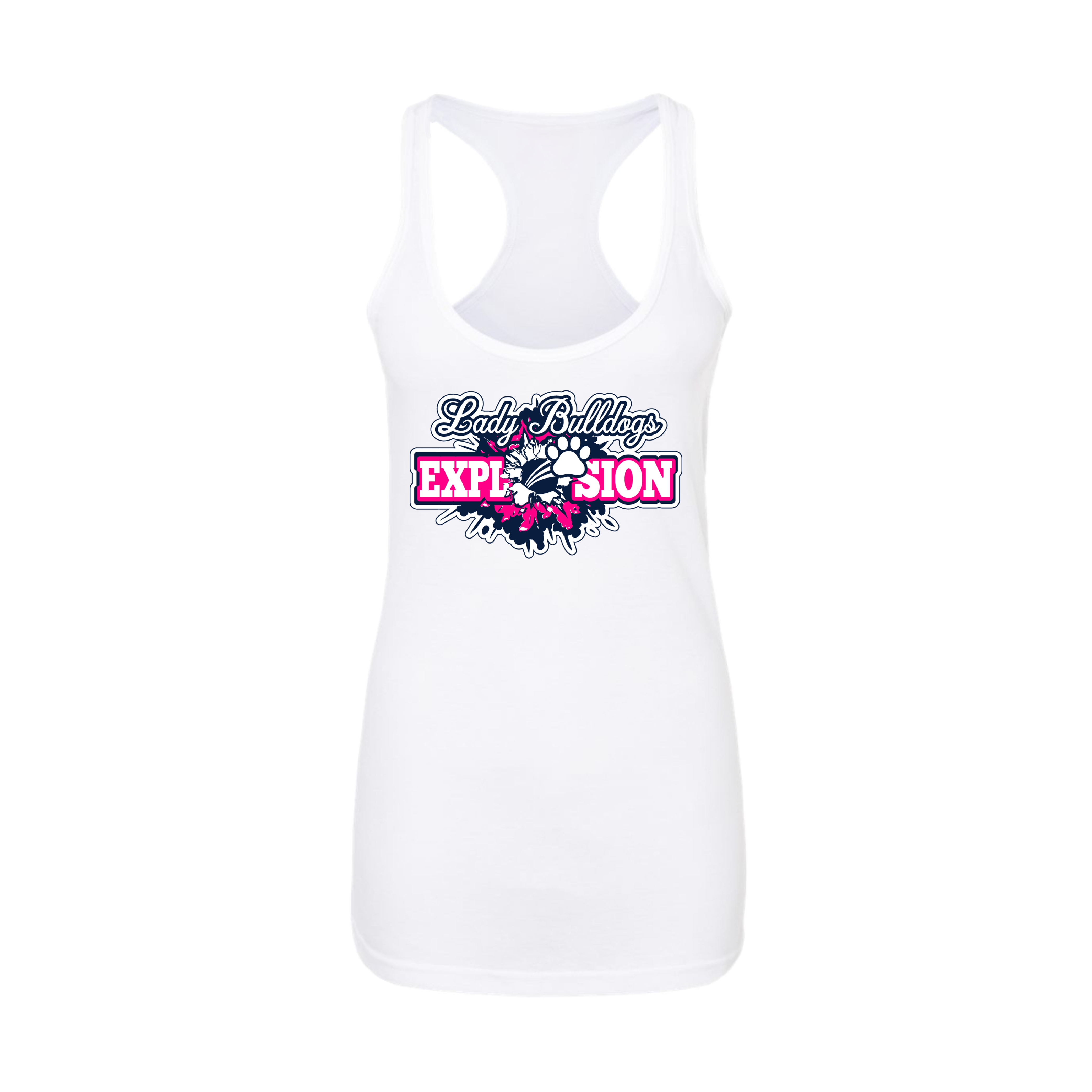 Lady Bulldogs Explosion Fastpitch (Lloyd)- Women's Tank Top 1 (White)