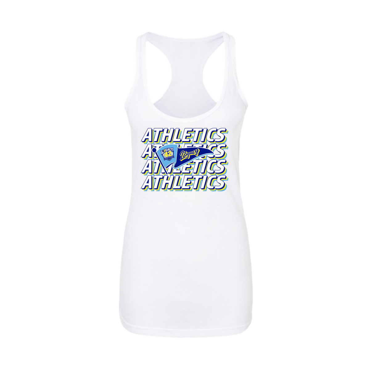 L3gacy 42 Athletics- Women's Tank Top 1 (White)
