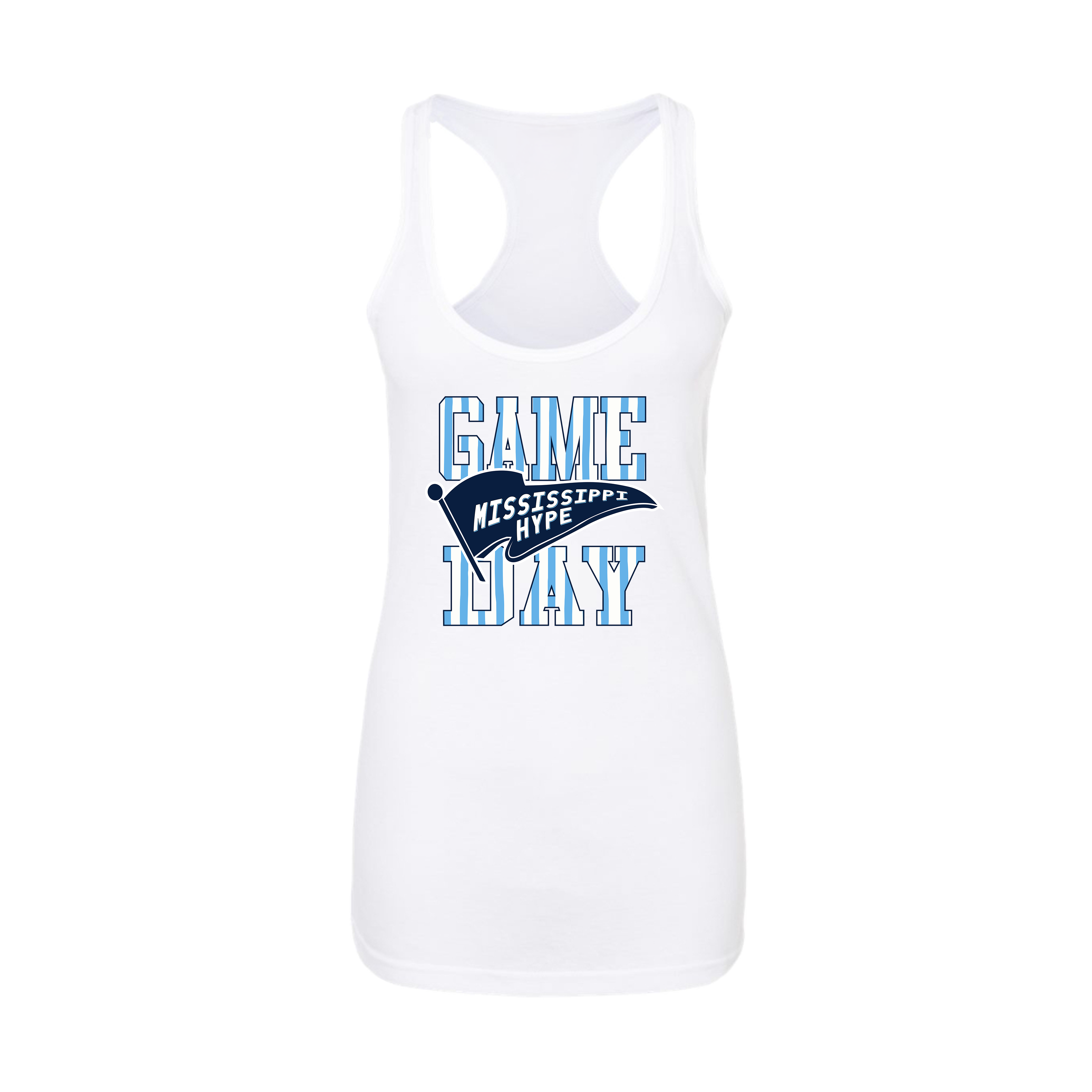 Mississippi Hype Baseball (Robinson)- Women's Tank Top 1 (White)