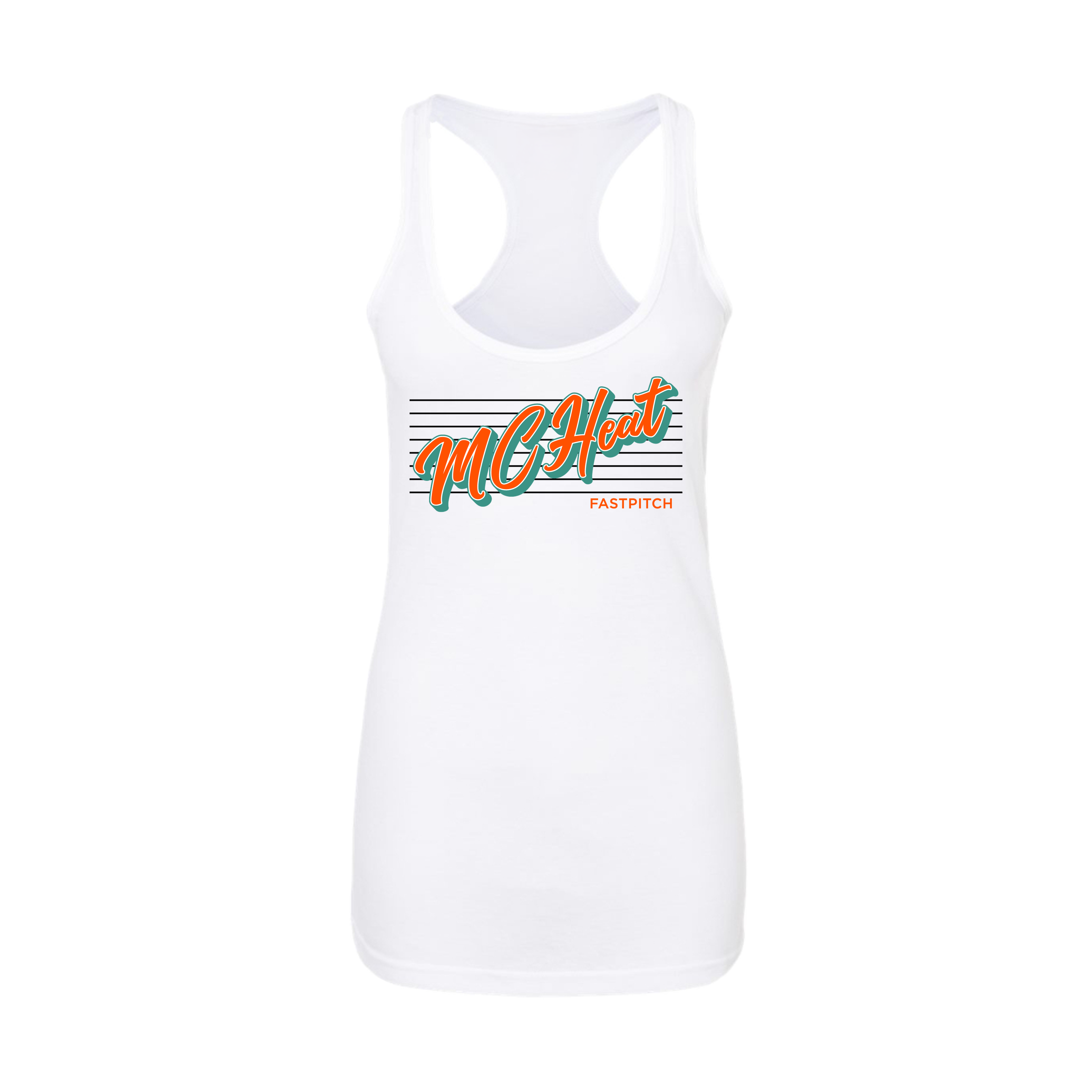 MC Heat (Edgette) Fastpitch- Women's Tank Top 1 (White)