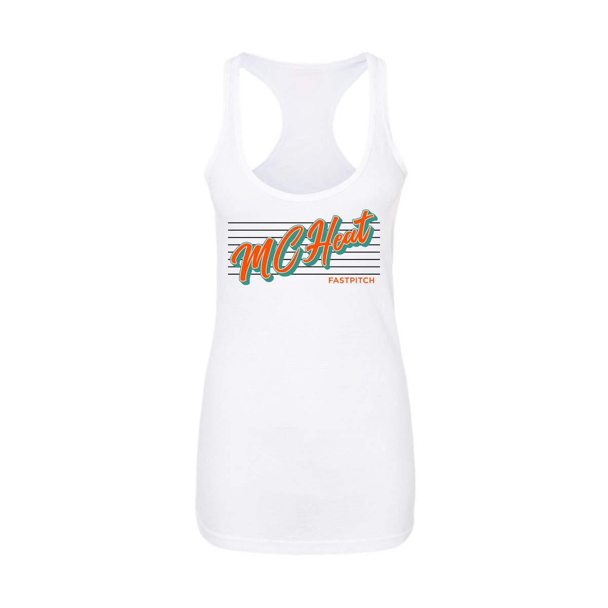 MC Heat (Edgette) Fastpitch- Women's Tank Top 1 (White)
