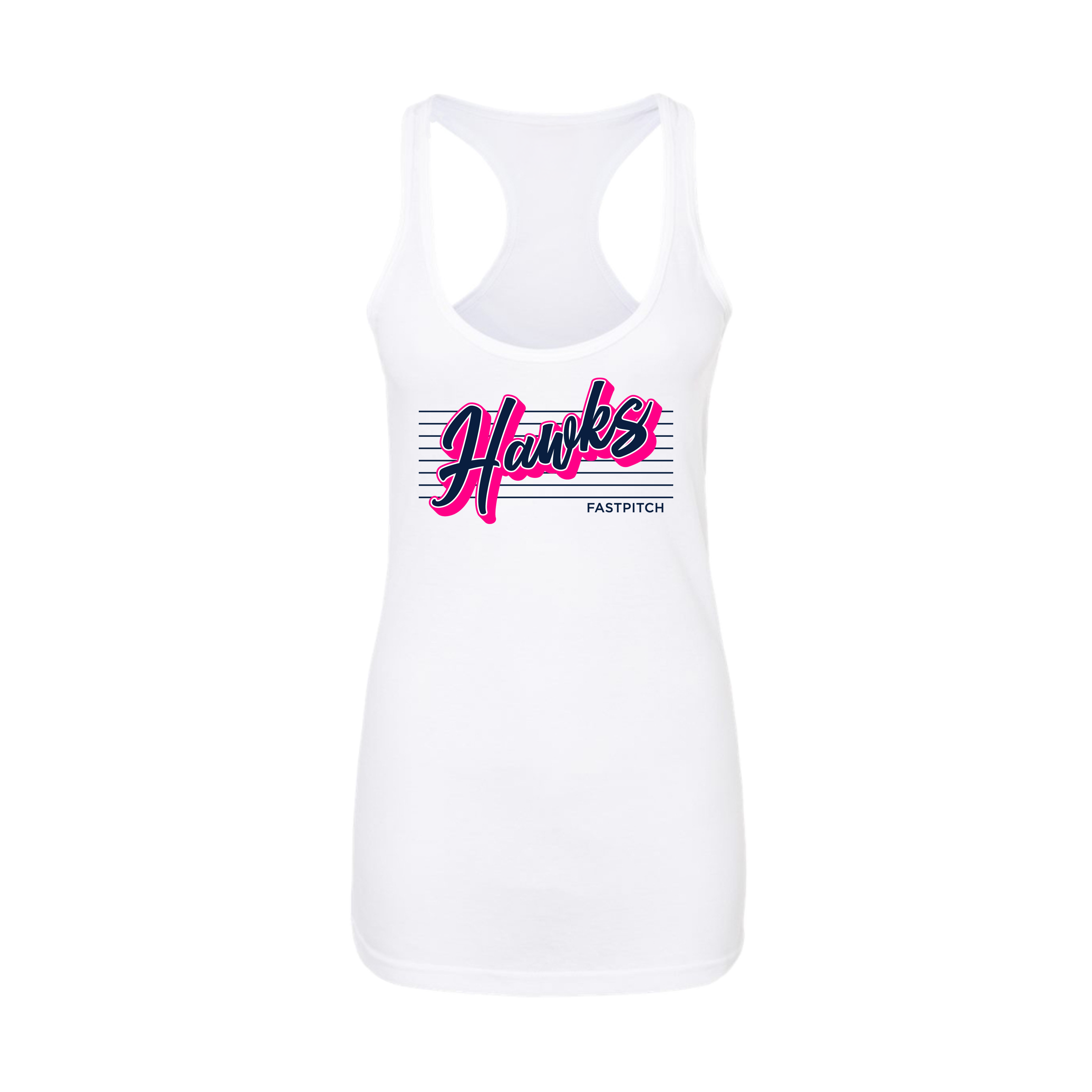 TN HAWKS (SENSING) Fastpitch- Women's Tank Top 1 (White)
